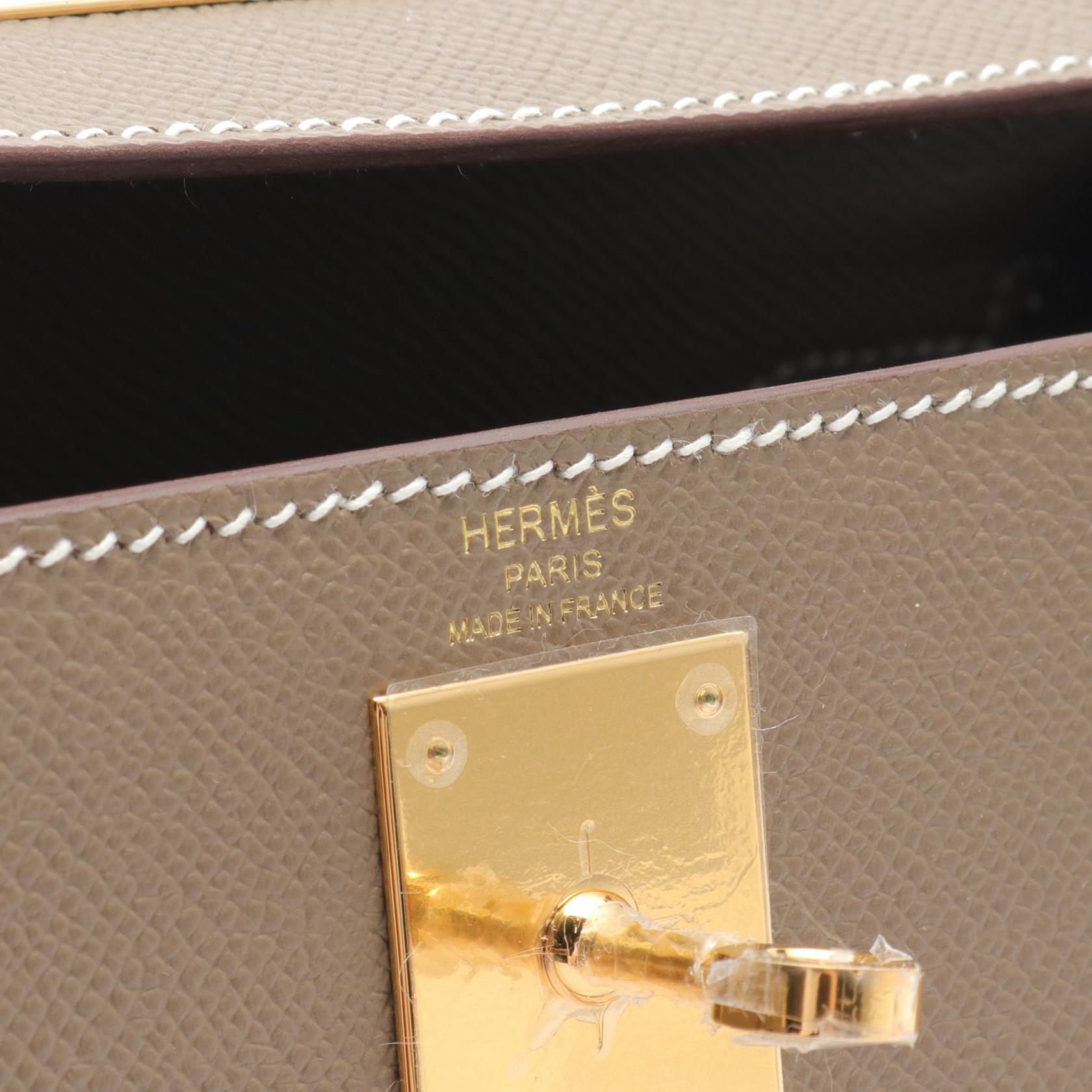 Hermes Kelly 28 Etoupe Handbag Brown