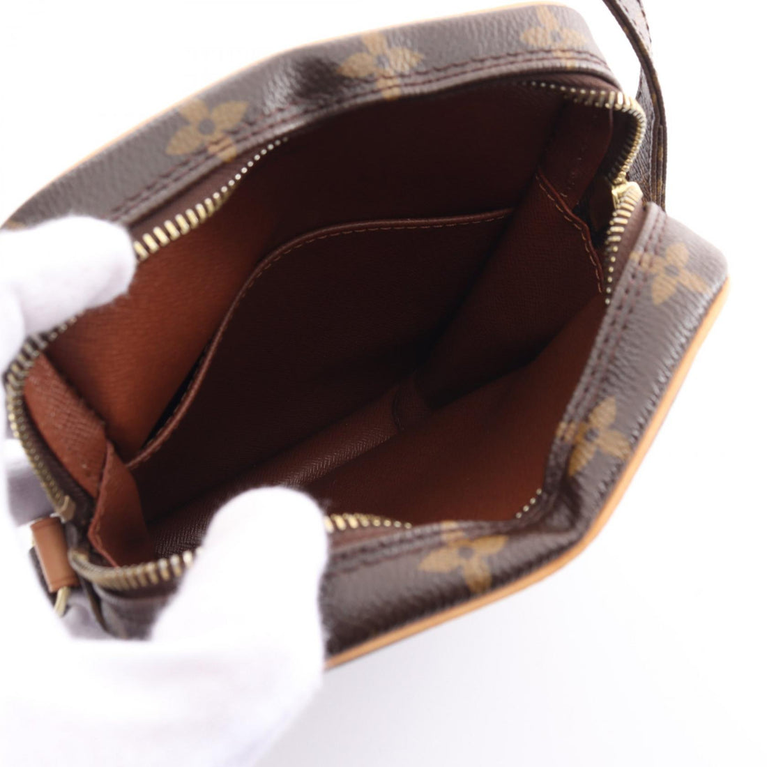 Louis Vuitton Danube Shoulder Bag Monogram Brown