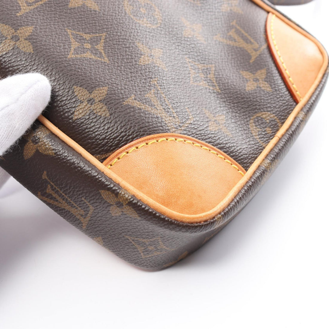 Louis Vuitton Danube Shoulder Bag Monogram Brown