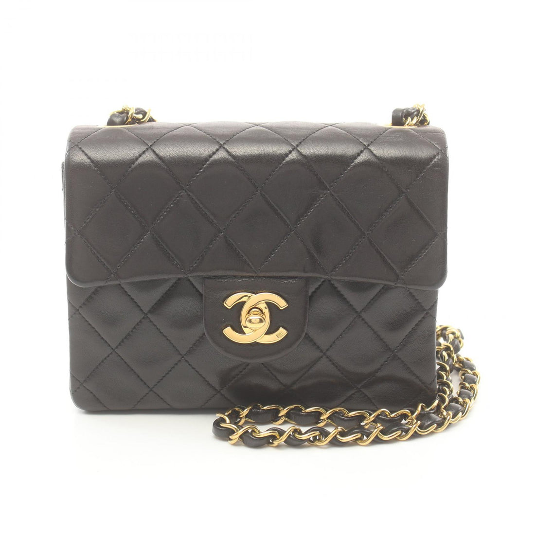 Chanel Mini Matelasse Shoulder Bag Black