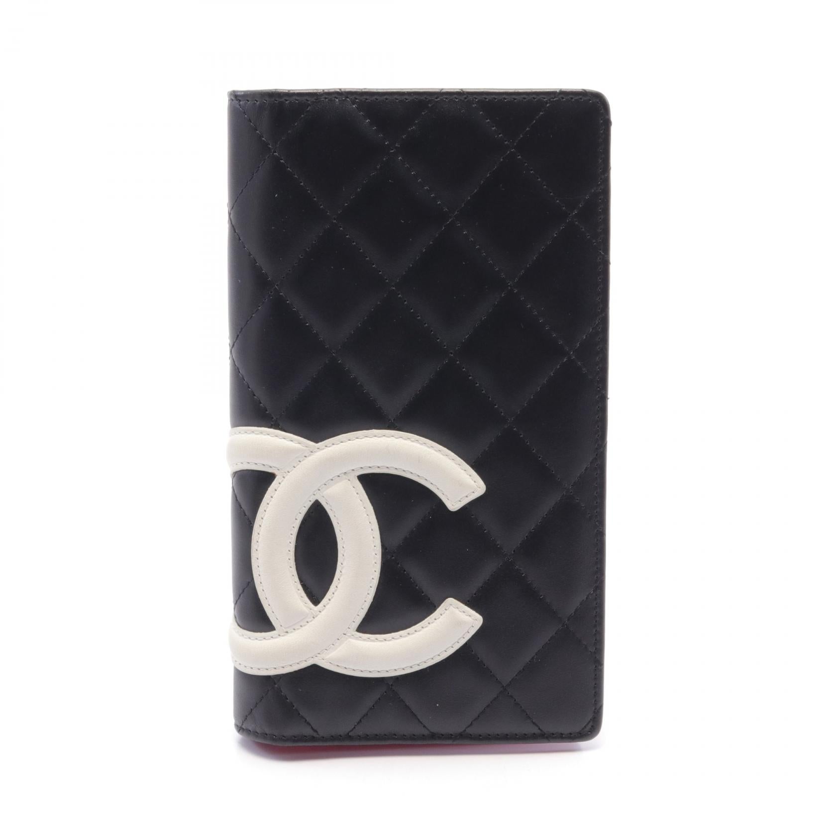 Chanel Cambon Line Leather Long Wallet A26717