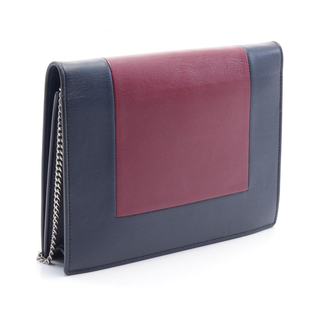 Celine Leather Evening Clutch Shoulder Bag