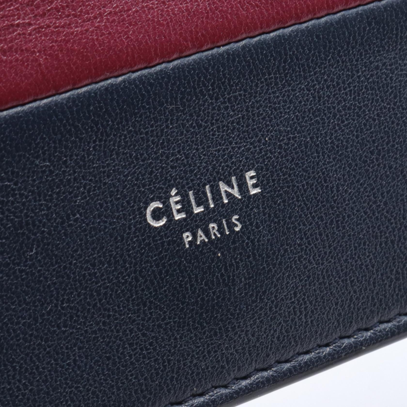 Celine Leather Evening Clutch Shoulder Bag