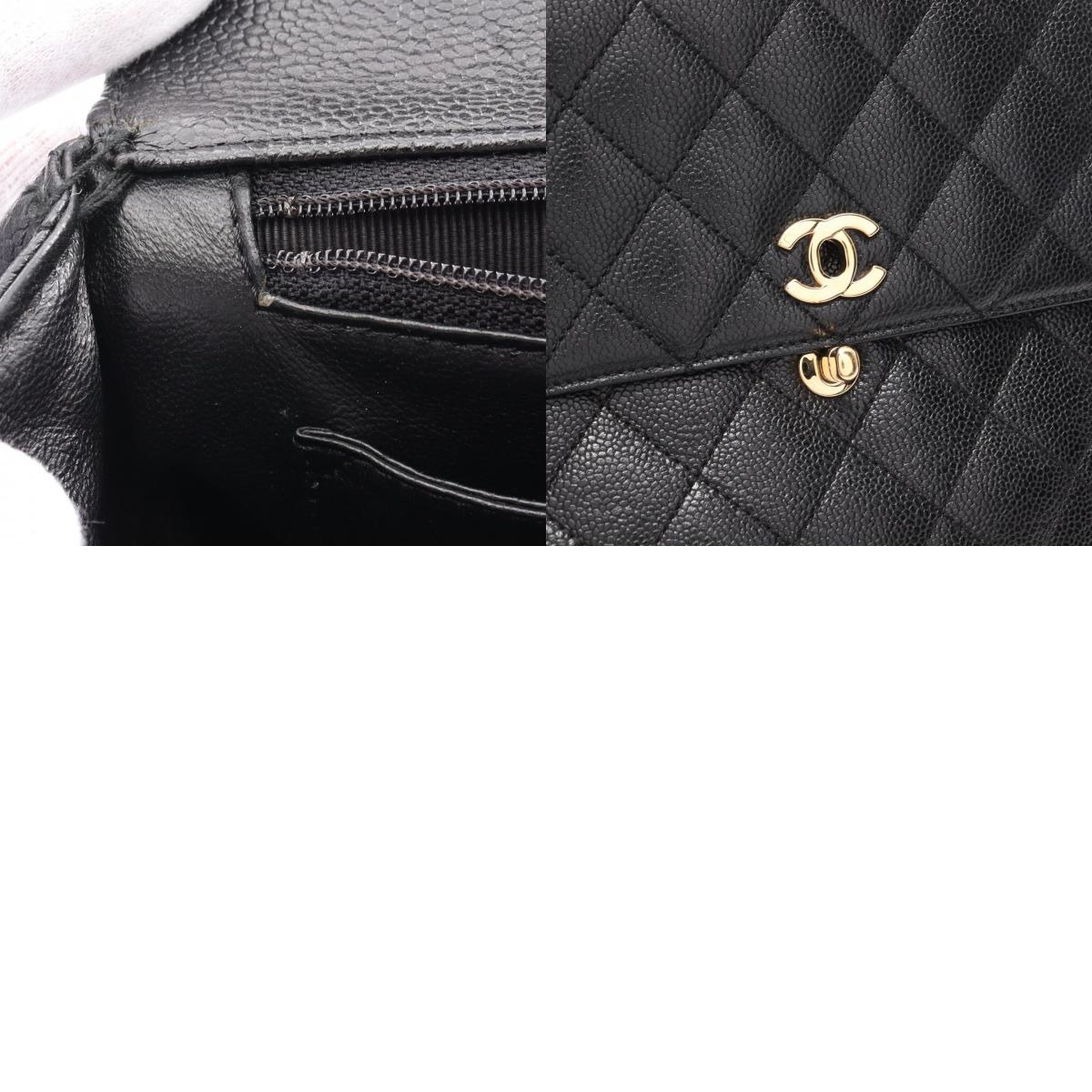 Chanel Caviar Skin Matelasse Top Handle Bag