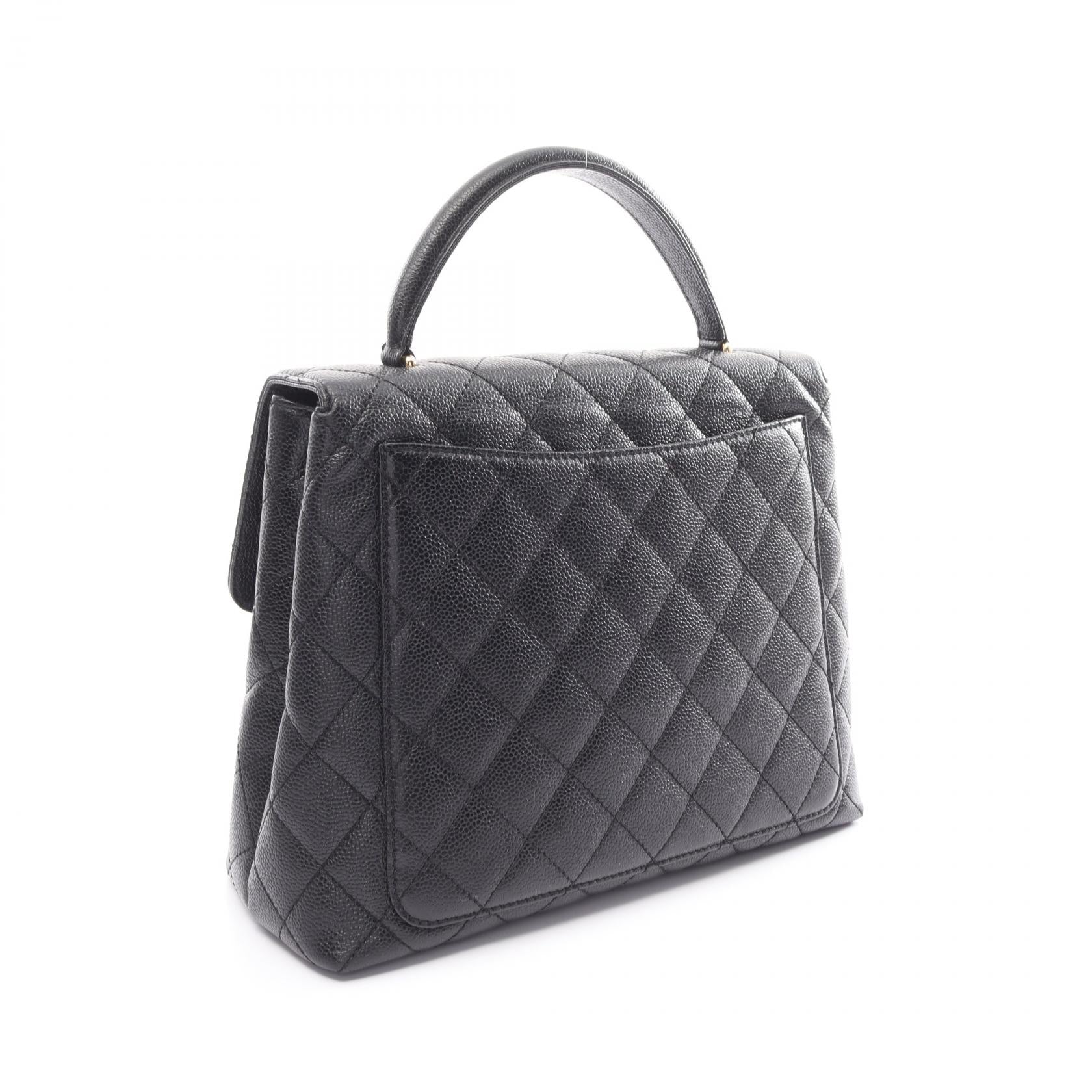 Chanel Caviar Skin Matelasse Top Handle Bag