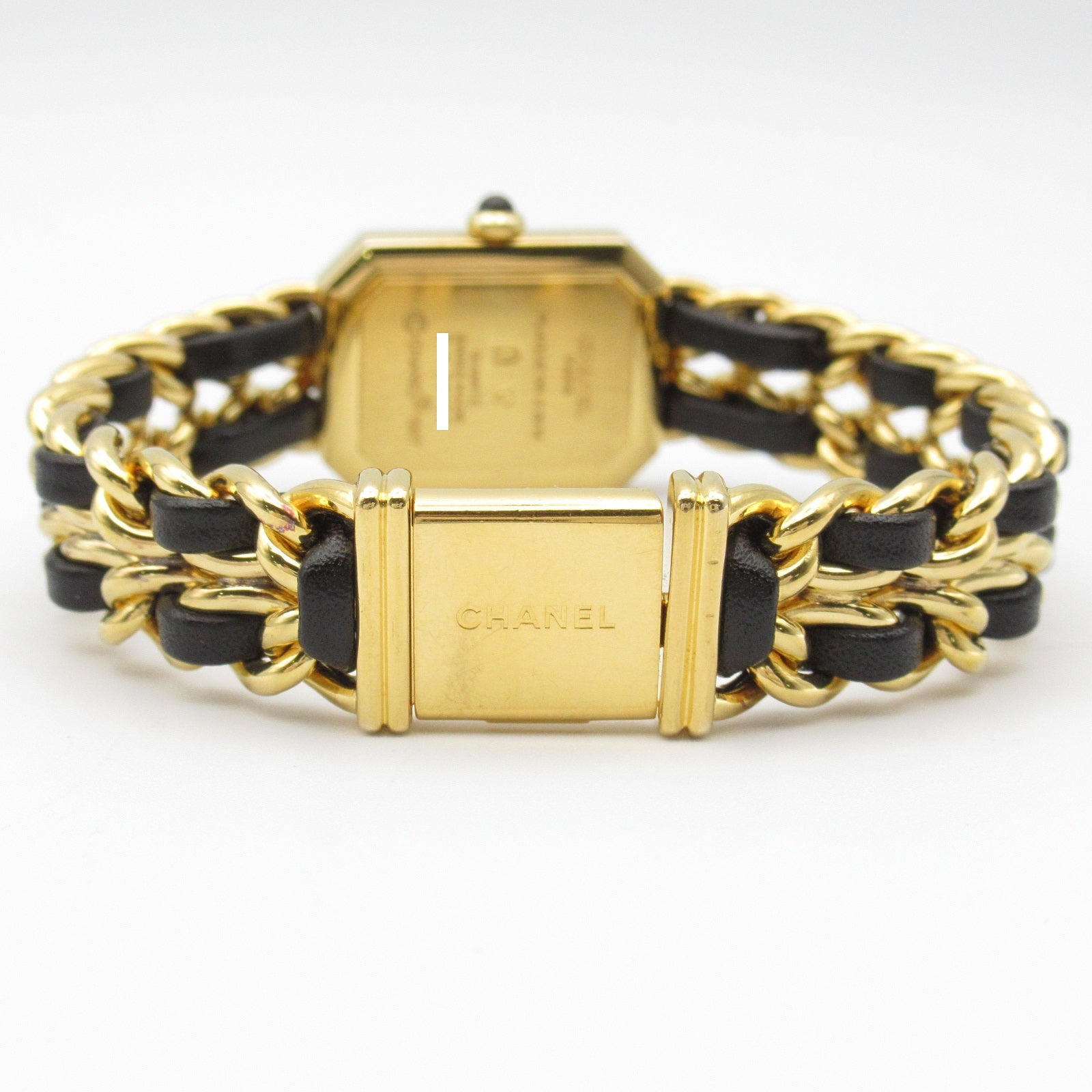 Chanel Premiere L Watch Gold Plated Leather H0001