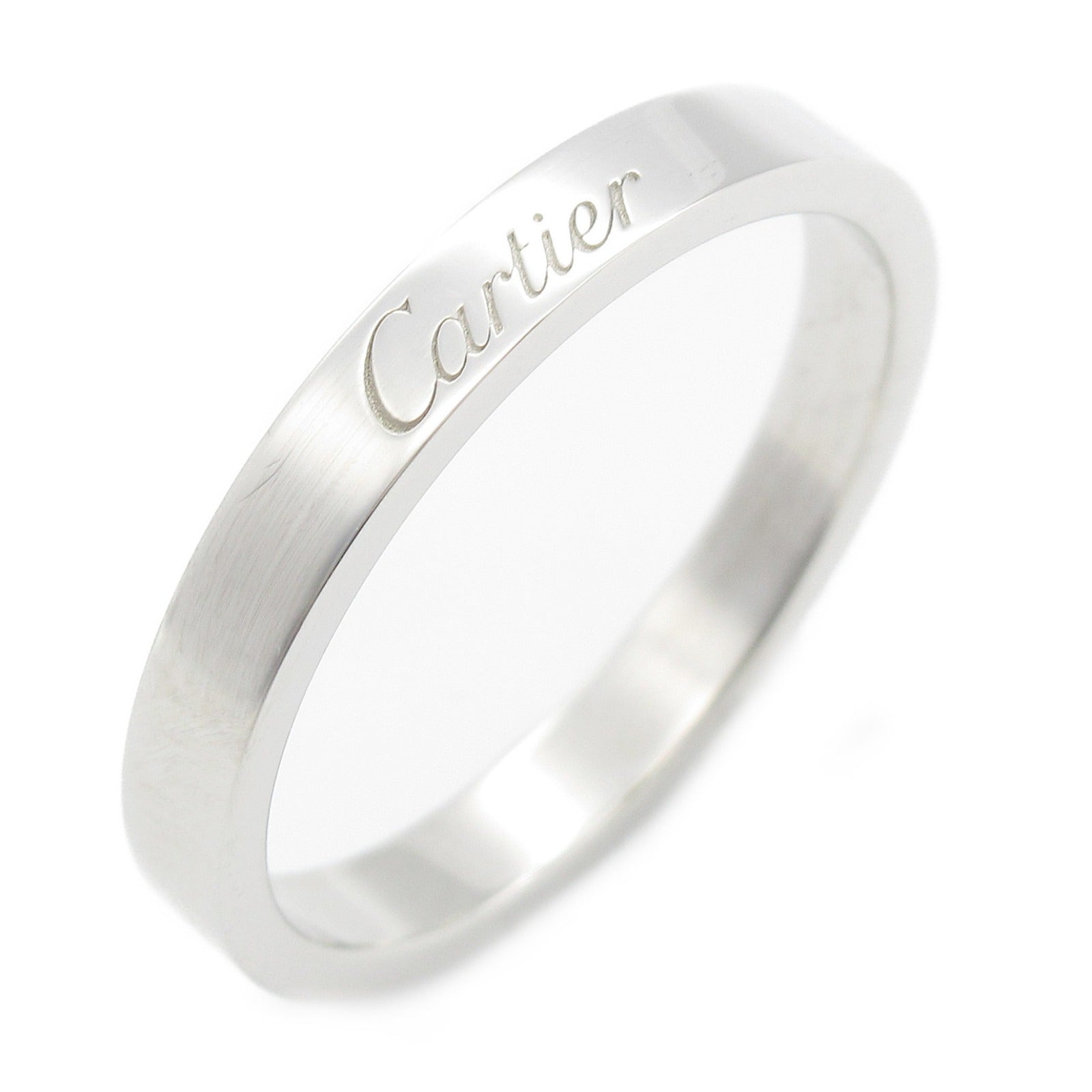 Cartier Engraved Ring Pt950 Platinum