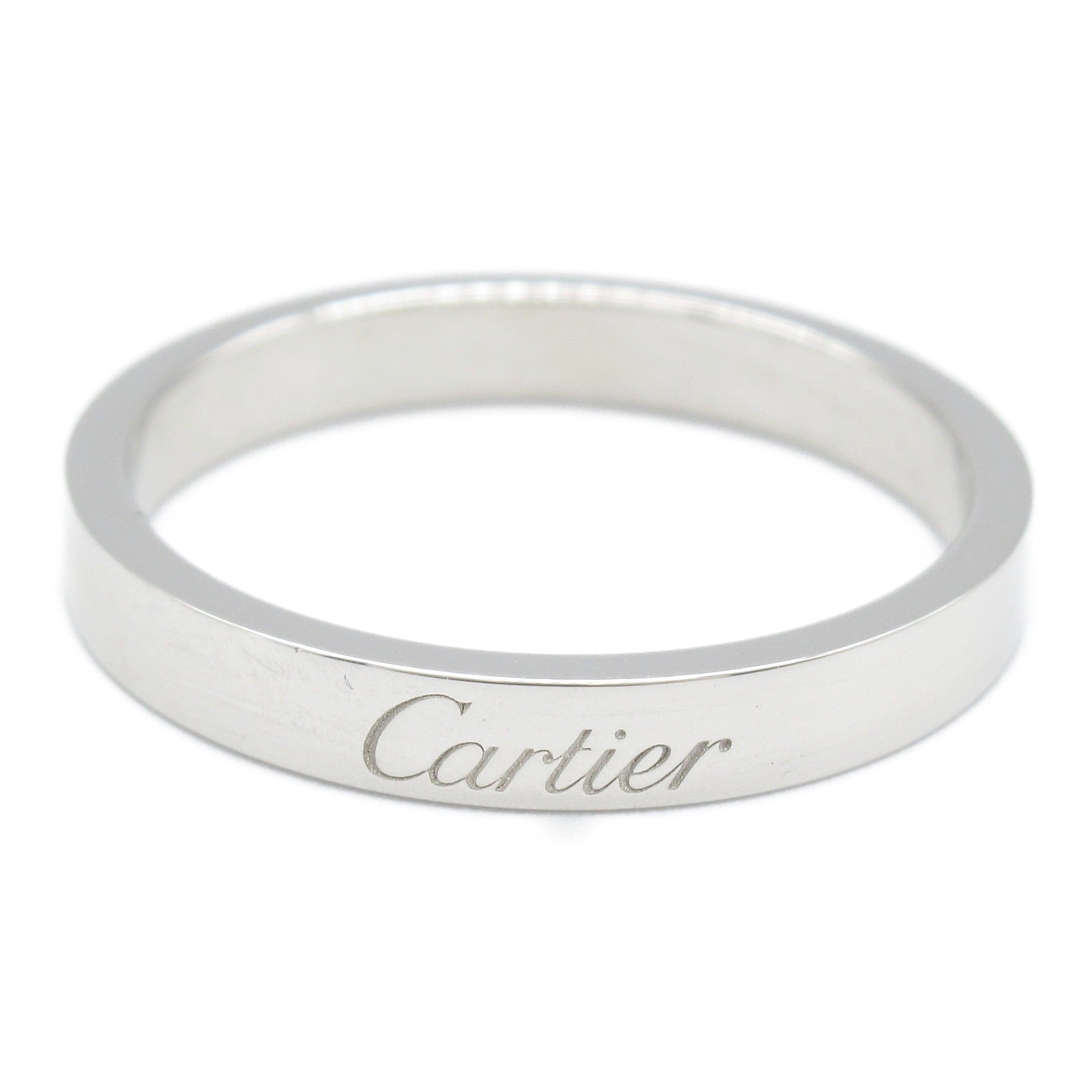 Cartier Engraved Ring Pt950 Platinum