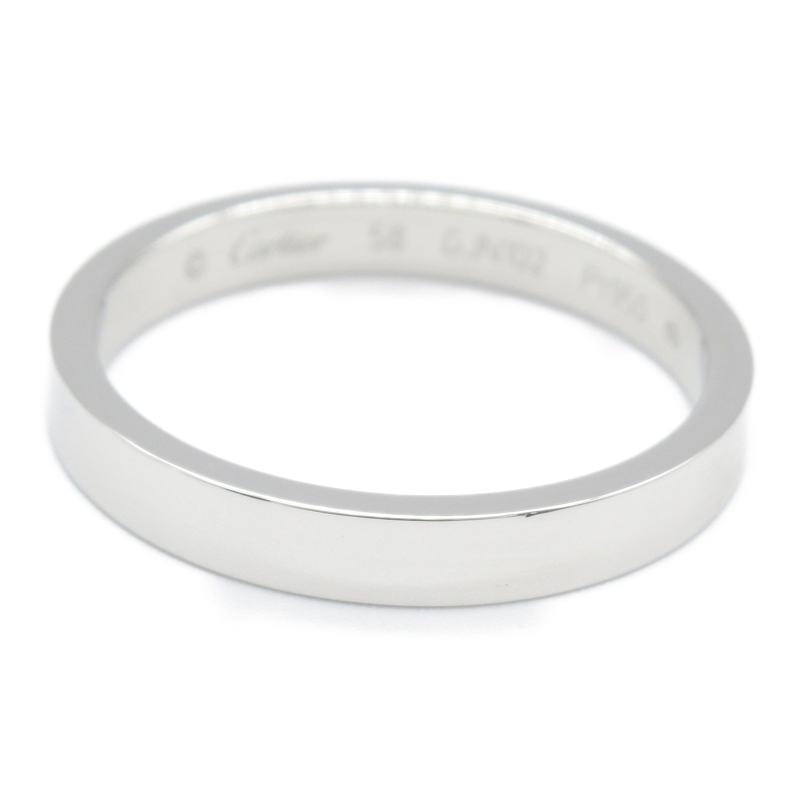 Cartier Engraved Ring Pt950 Platinum