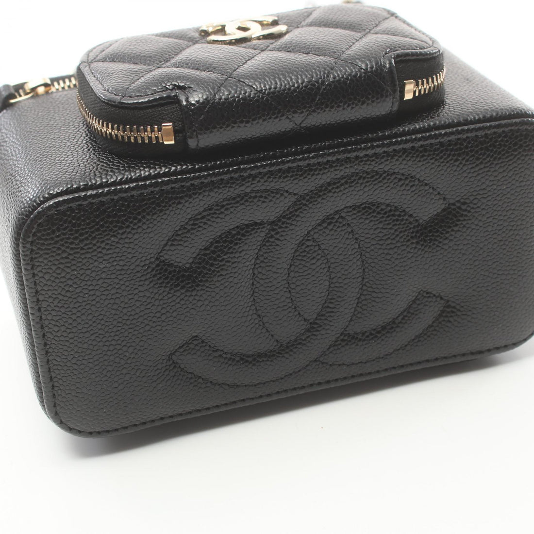 Chanel CC Caviar Vanity Bag  Leather Shoulder Bag