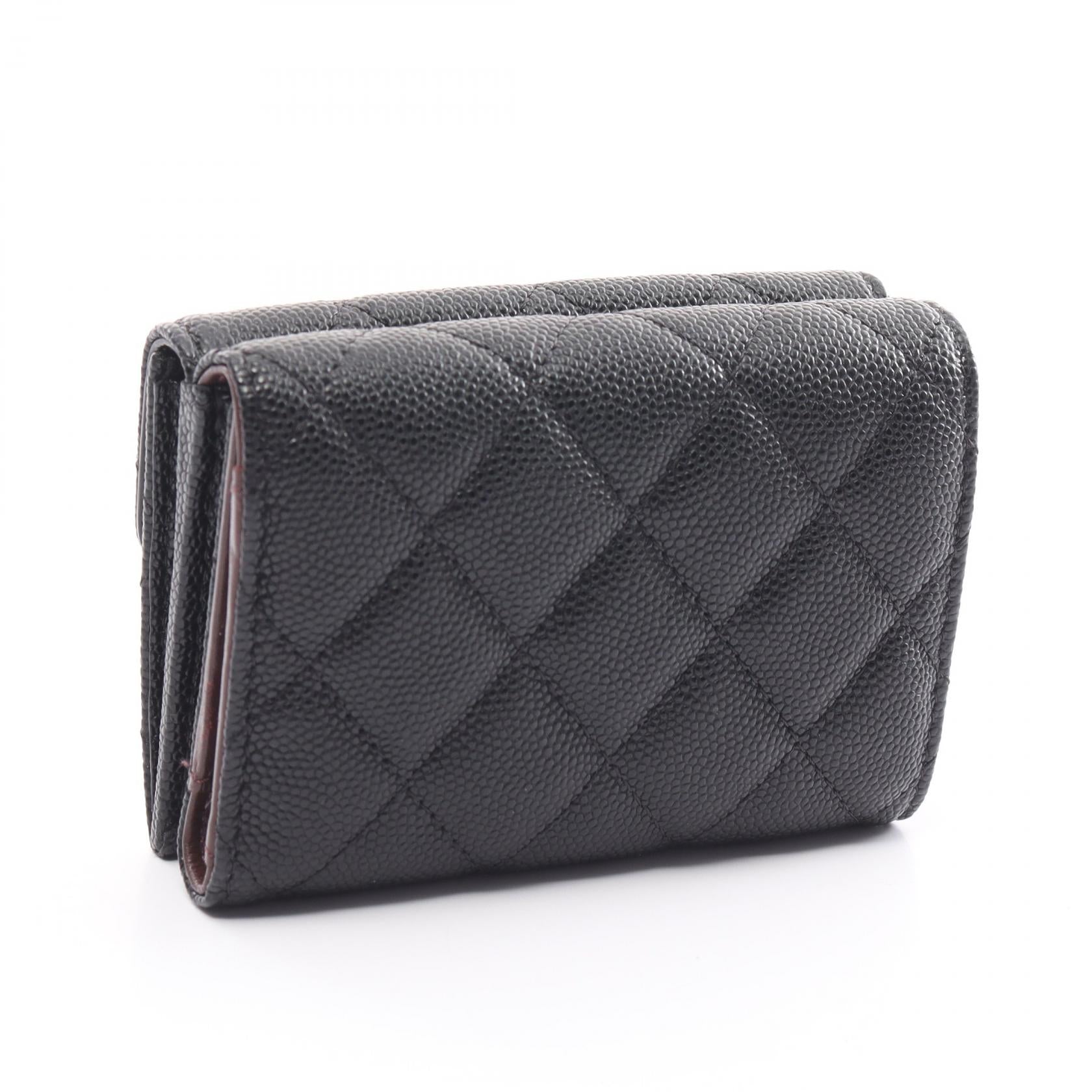 Chanel Caviar Matelasse Small Wallet Black