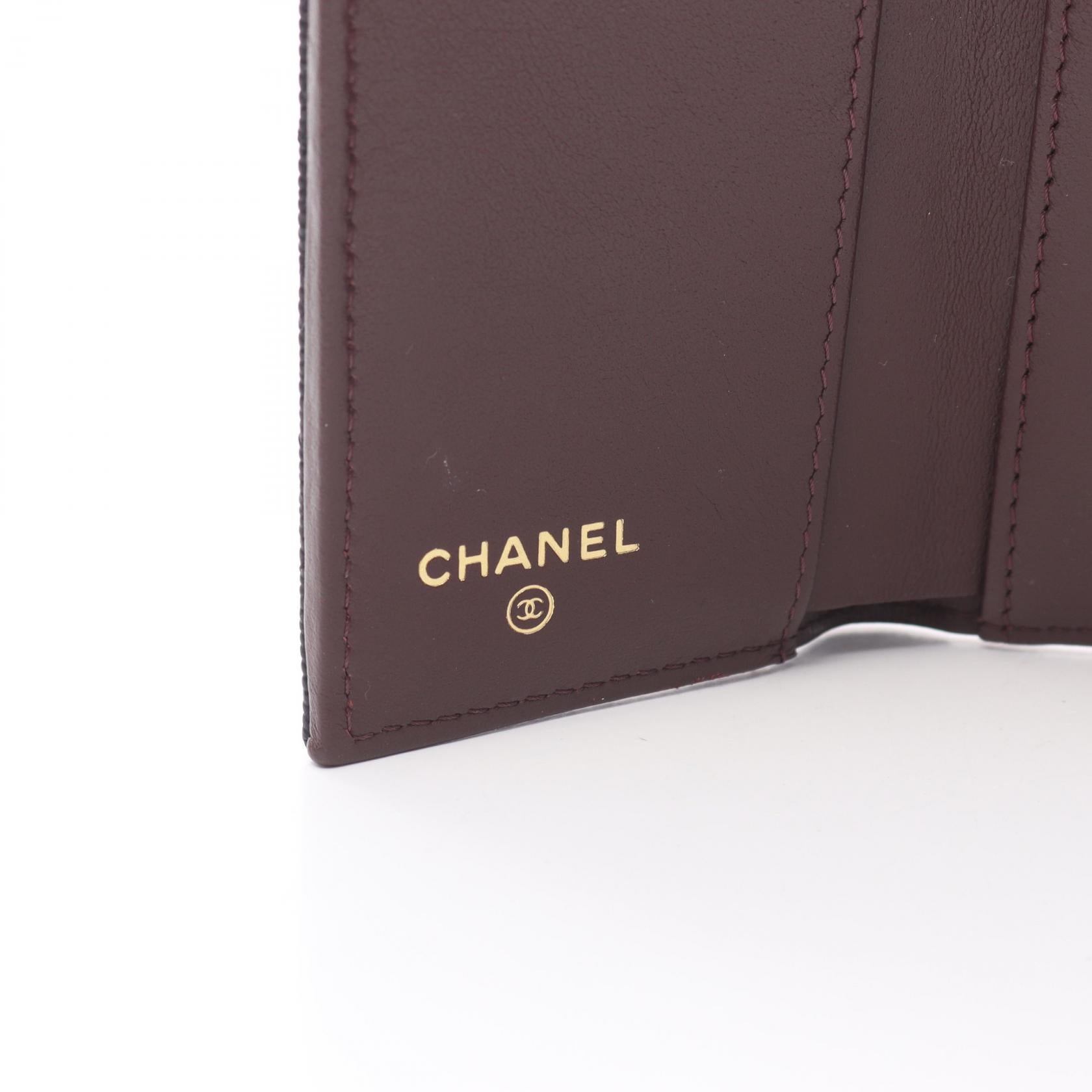 Chanel Caviar Matelasse Small Wallet Black