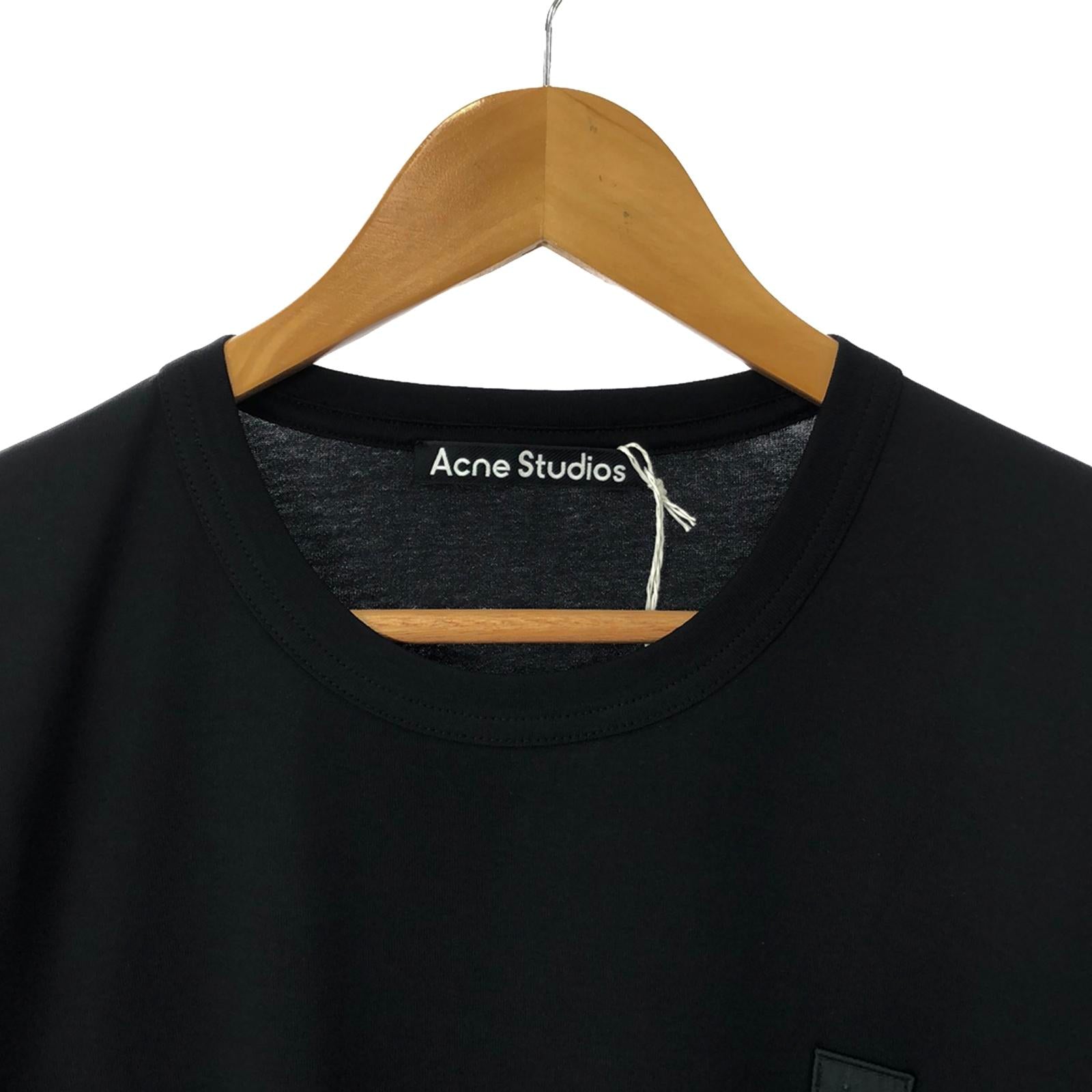 Acne Cotton Short Sleeve T-Shirt Black