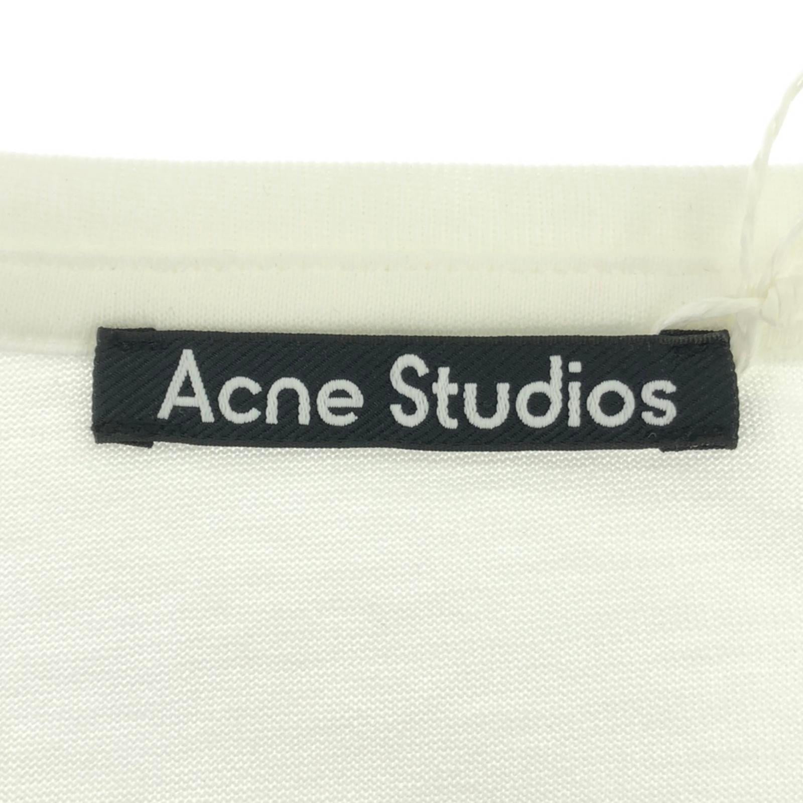 Acne Cotton Short Sleeve T-Shirt White