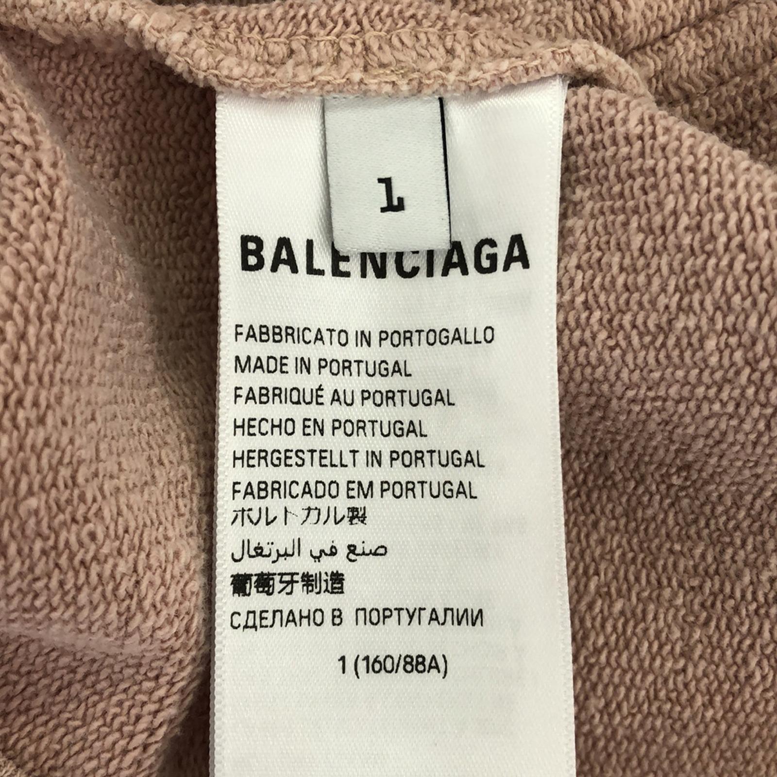 Balenciaga Cotton Hoodie Pink Unisex