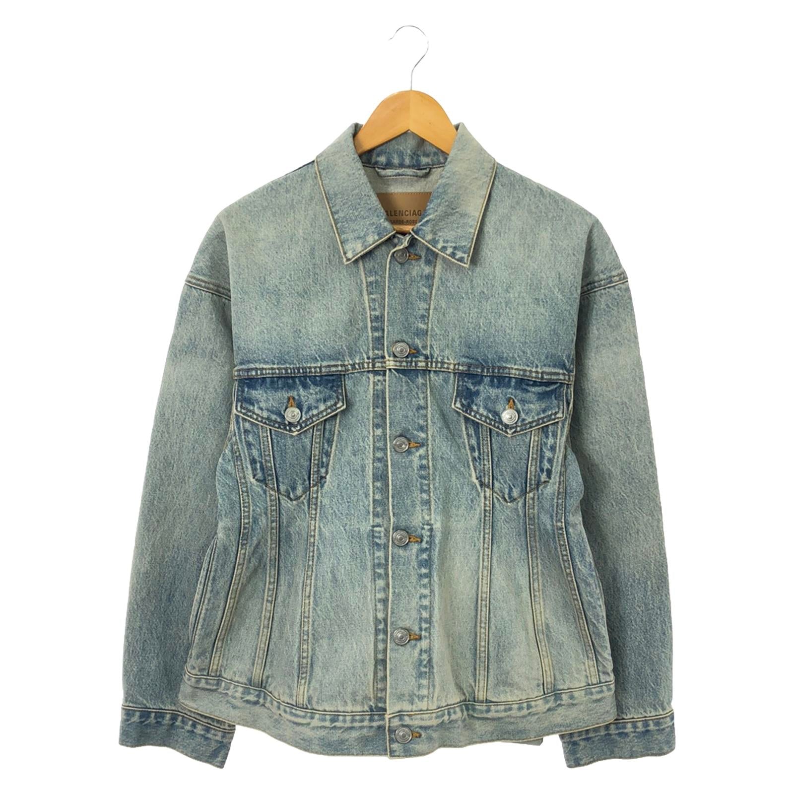 Balenciaga Denim Jacket Cotton Blue