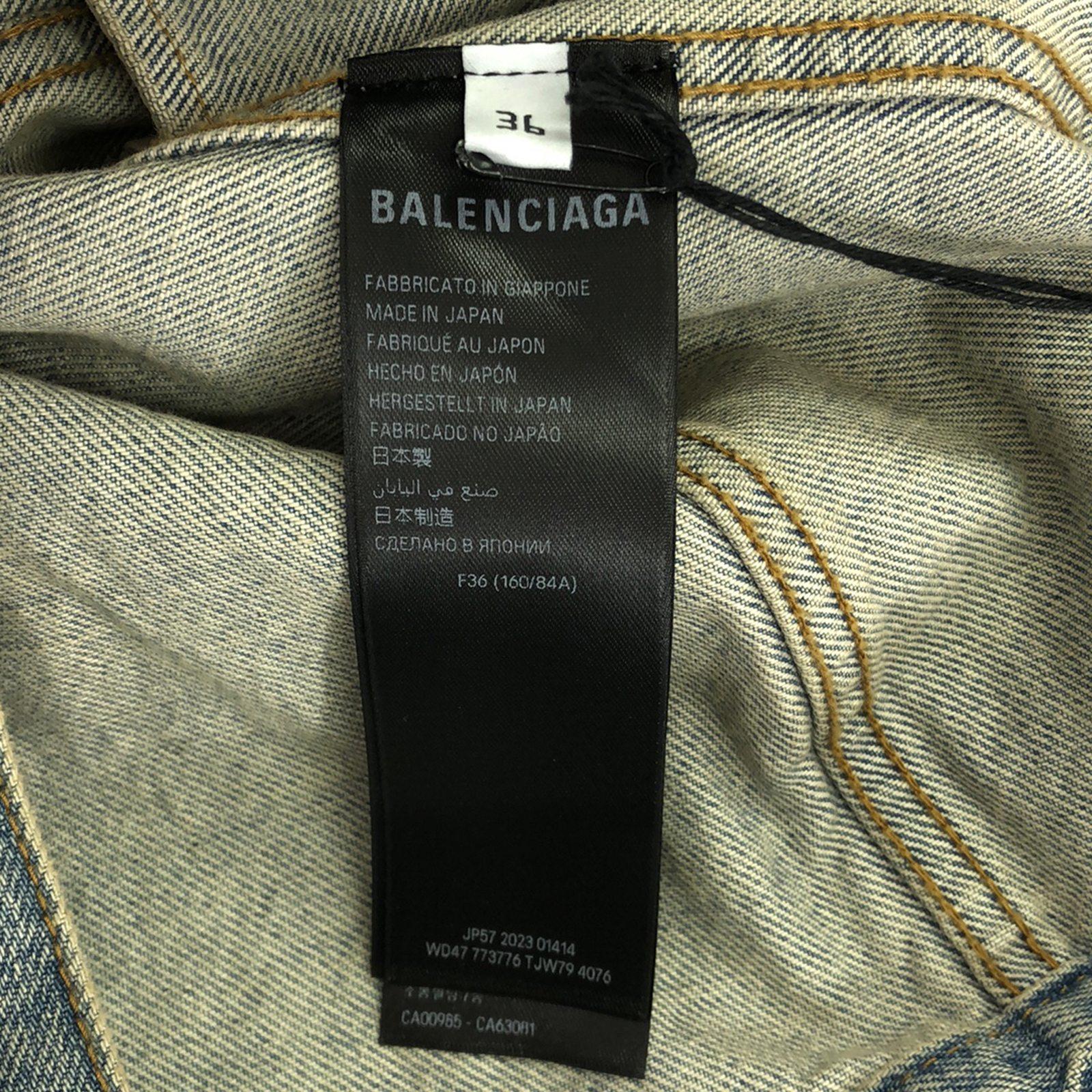 Balenciaga Denim Jacket Cotton Blue