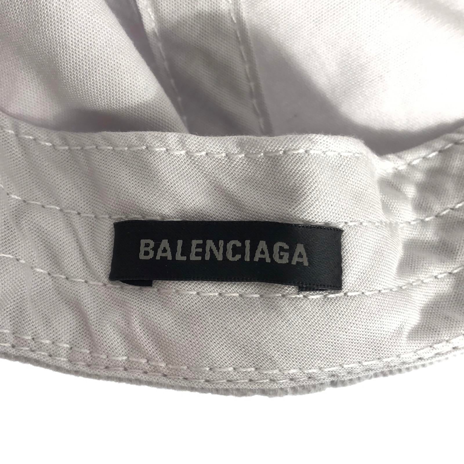 Balenciaga Cotton Cap Hat White