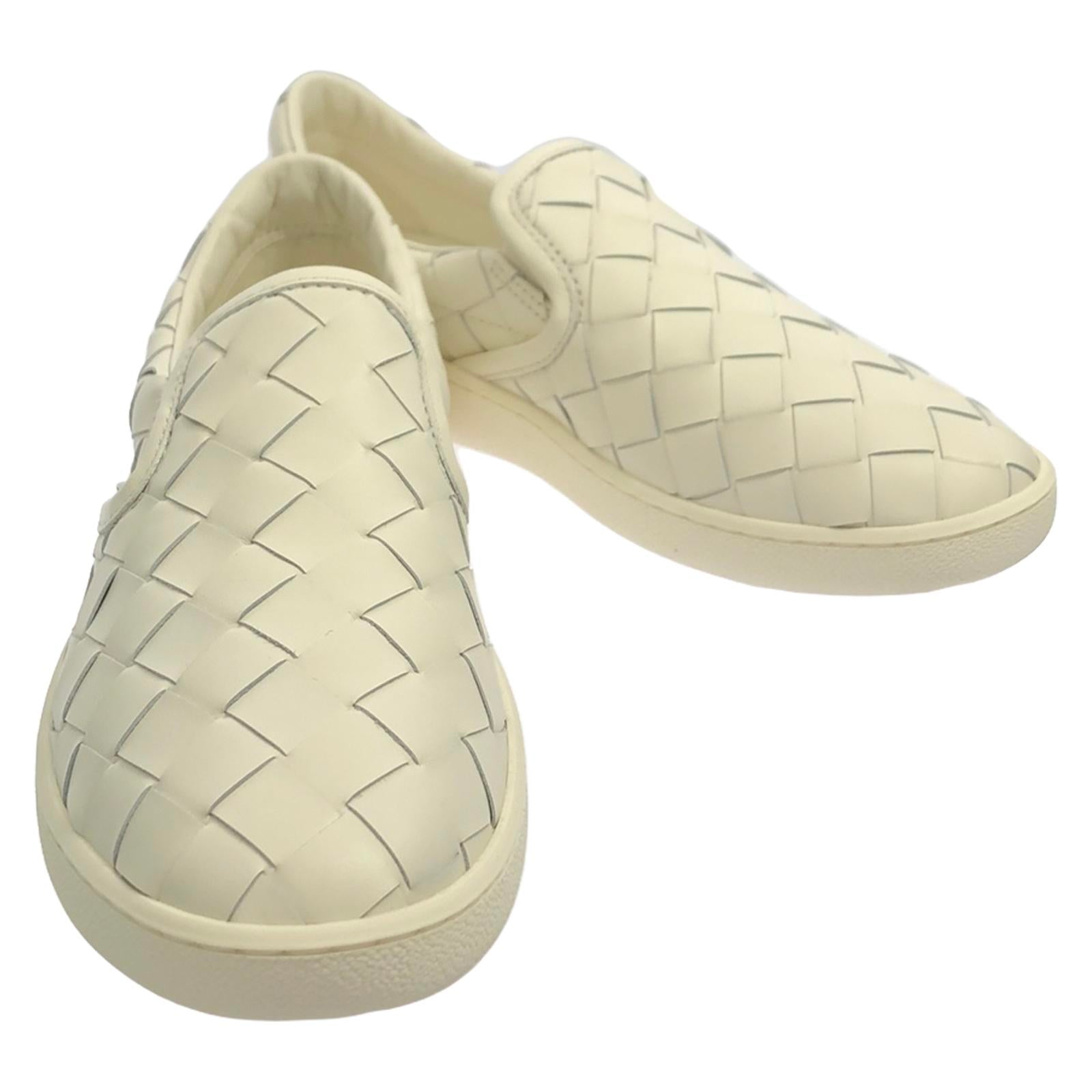 Bottega Veneta Leather Sneakers White