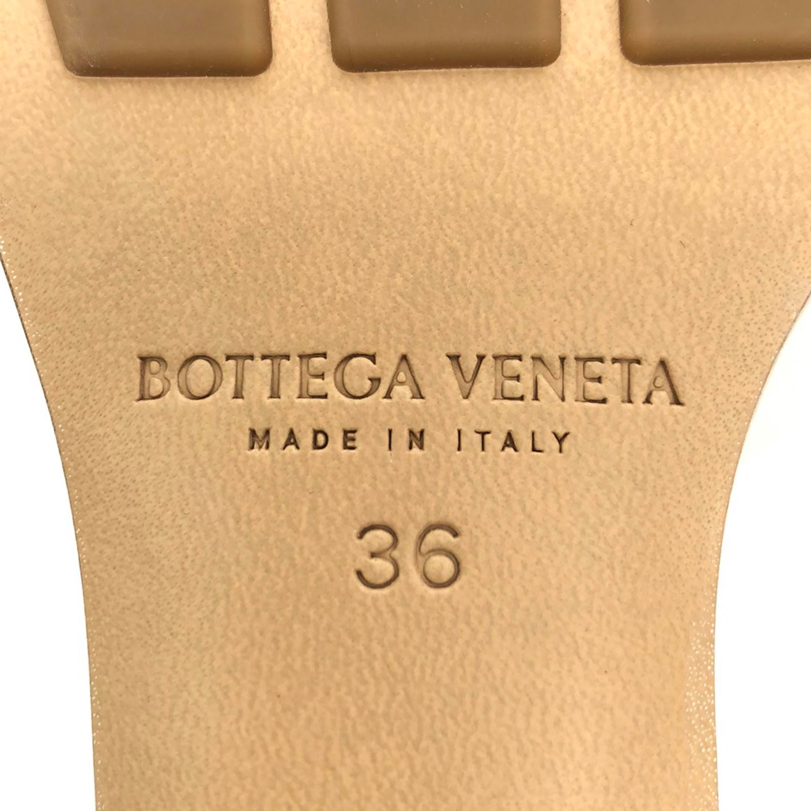 Bottega Veneta Leather Mules White