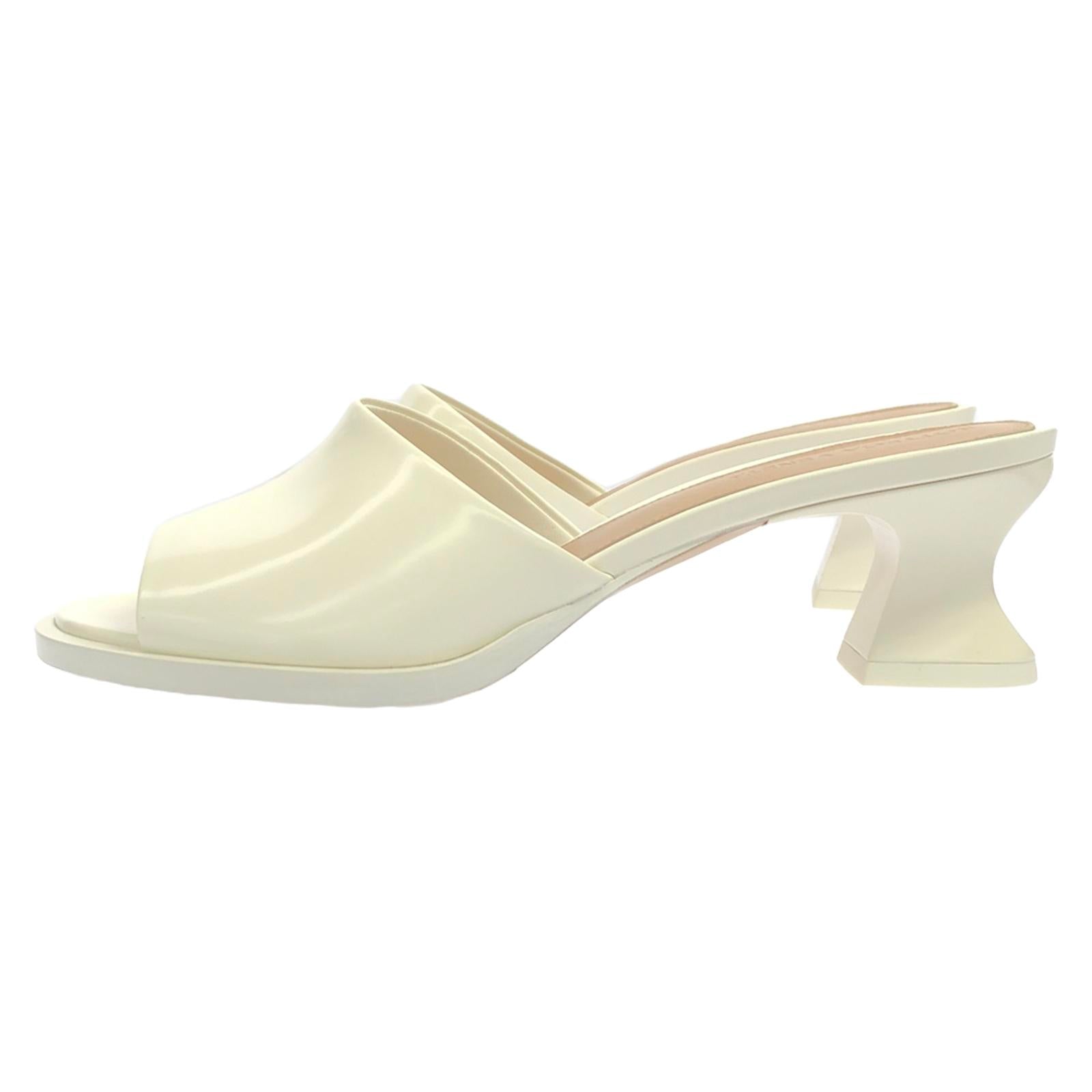 Bottega Veneta Leather Mules White