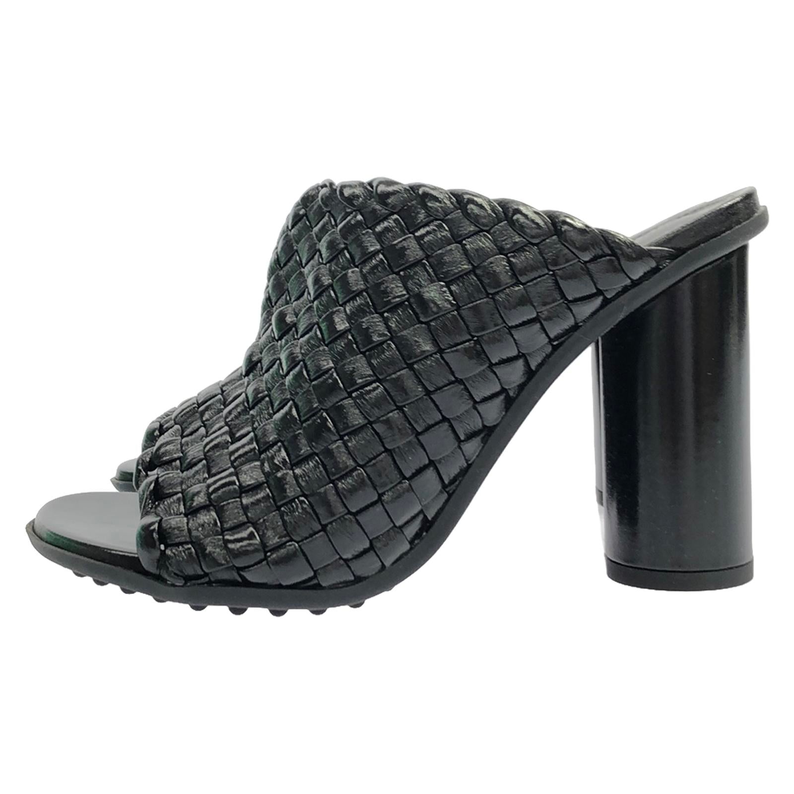 Bottega Veneta Leather Mules Shoes Black