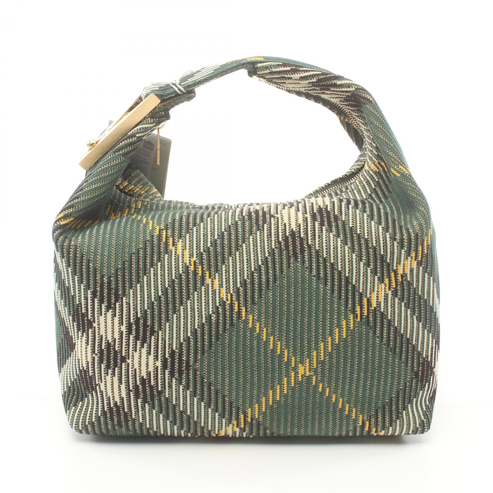 Burberry Nylon Handbag Green Multicolor