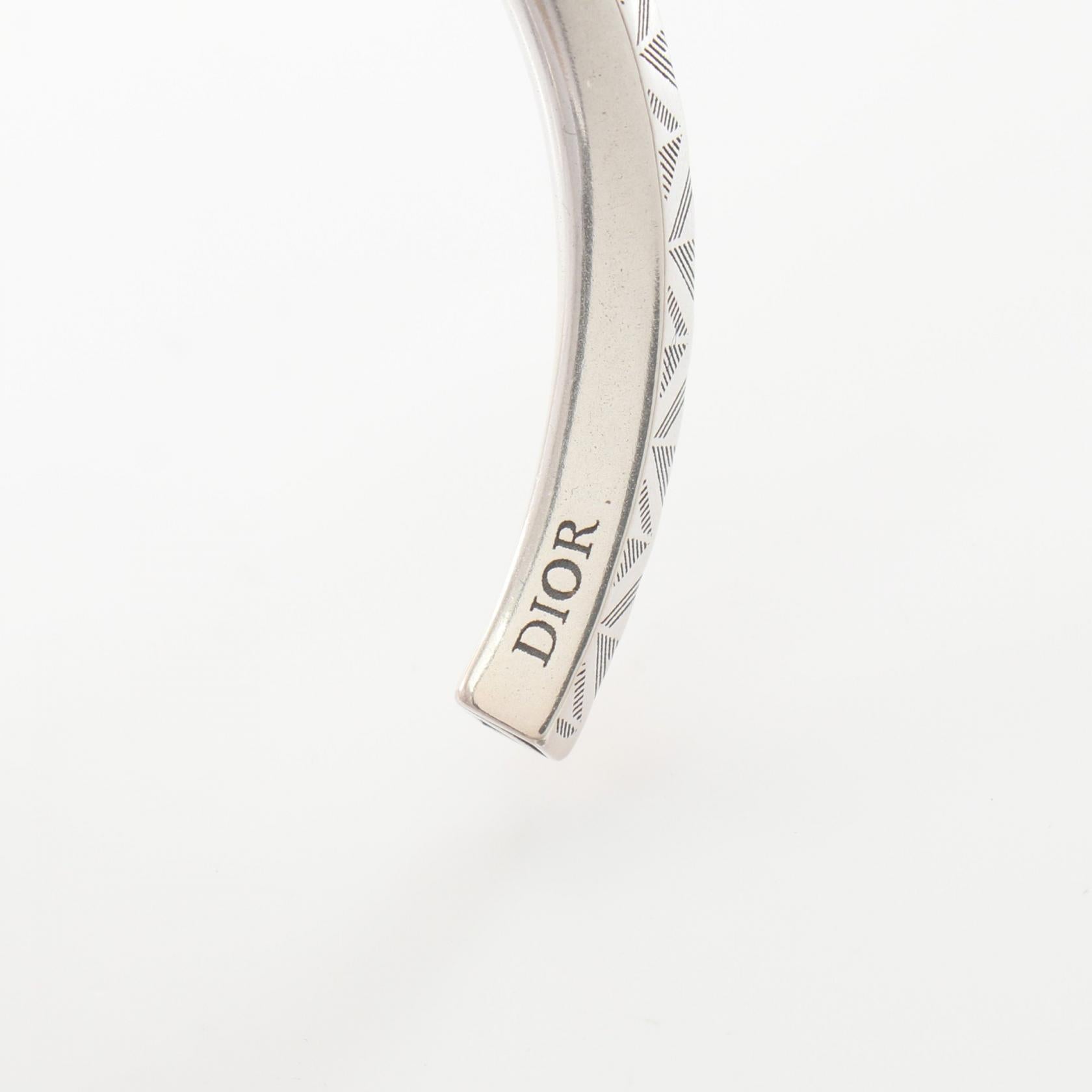 Dior CD Diamond Stainless Steel Bangle