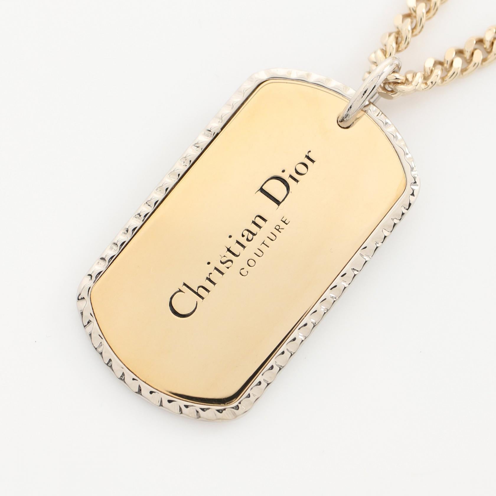 Dior Necklace Gold Plated Stainless Steel