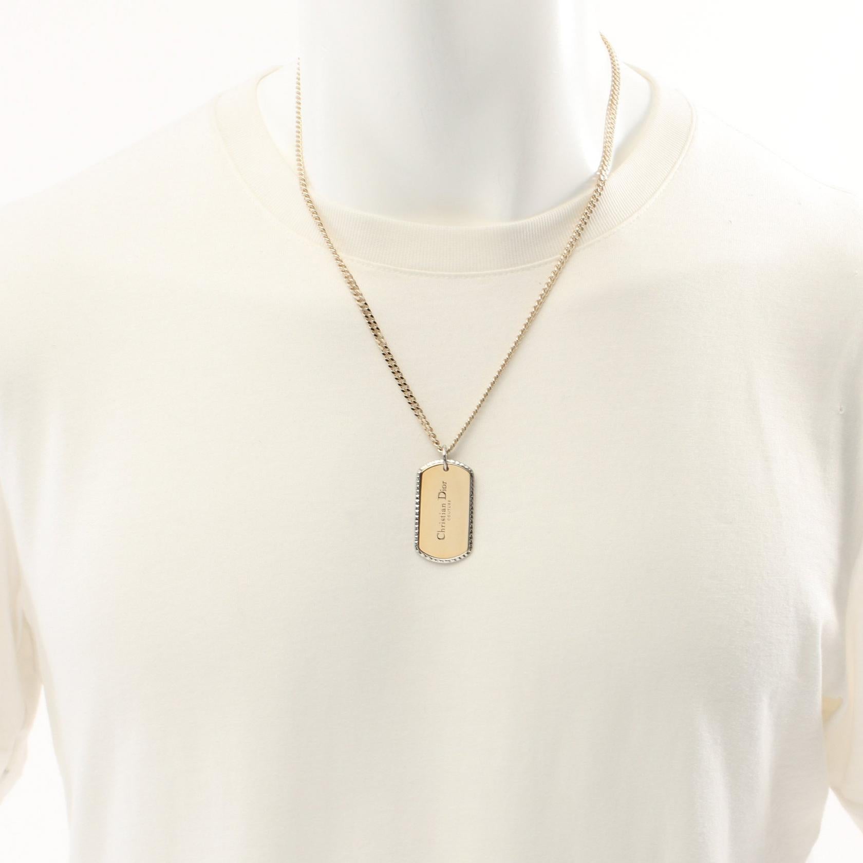 Dior Necklace Gold Plated Stainless Steel