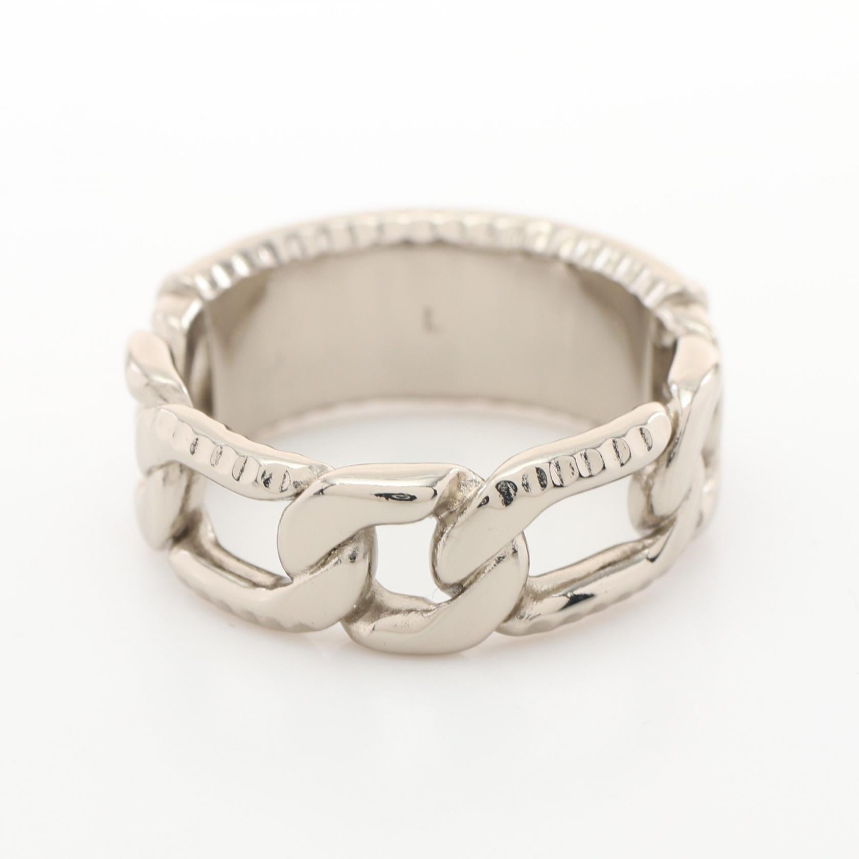 Dior Chain Link Ring Stainless Steel Gold Plated