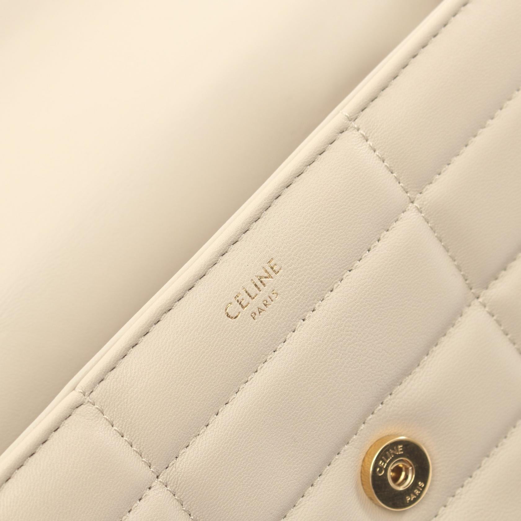 Celine Monochrome Leather Shoulder Bag