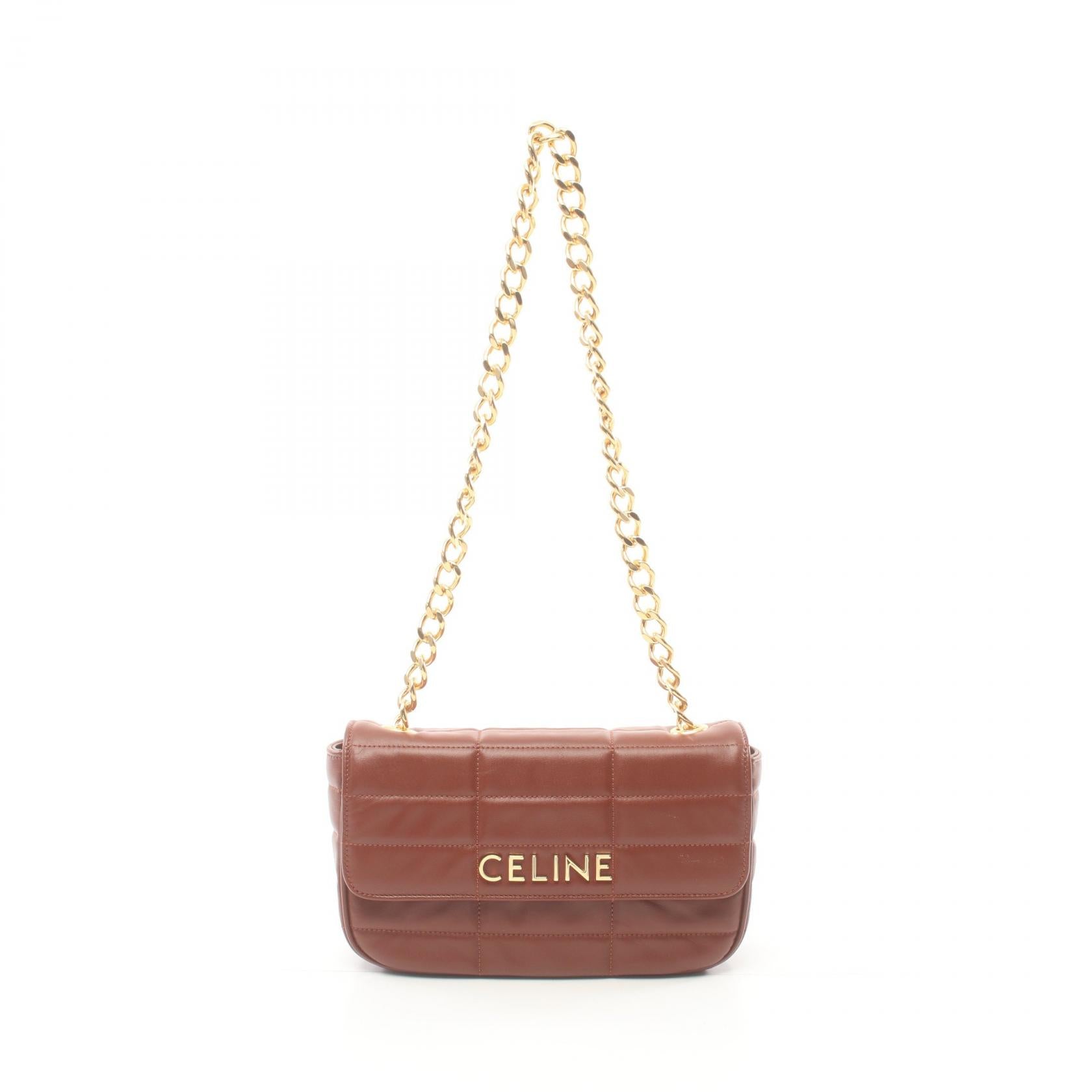 Celine Monochrome Leather Shoulder Bag