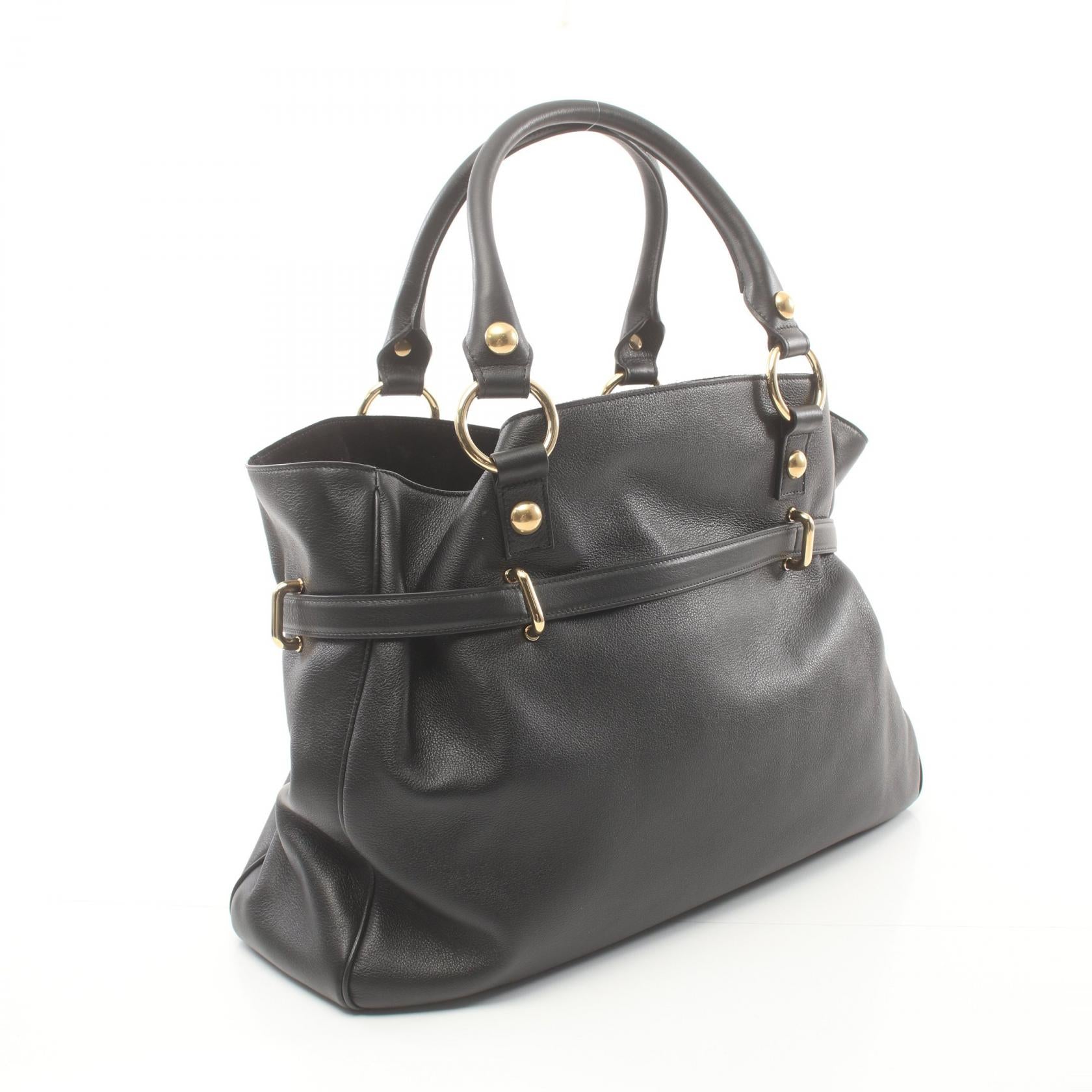 Celine Anita Leather Tote Bag Black