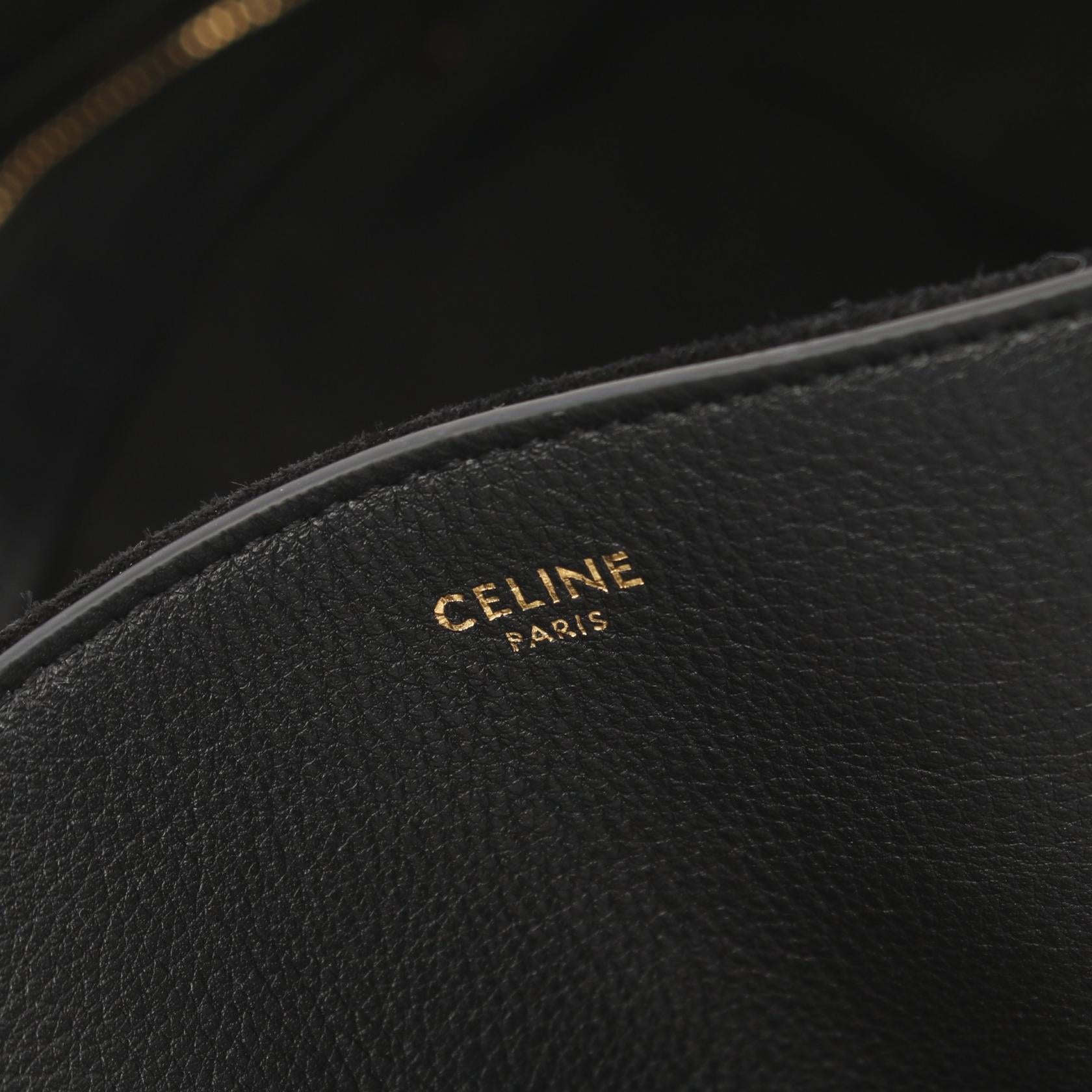 Celine Anita Leather Tote Bag Black