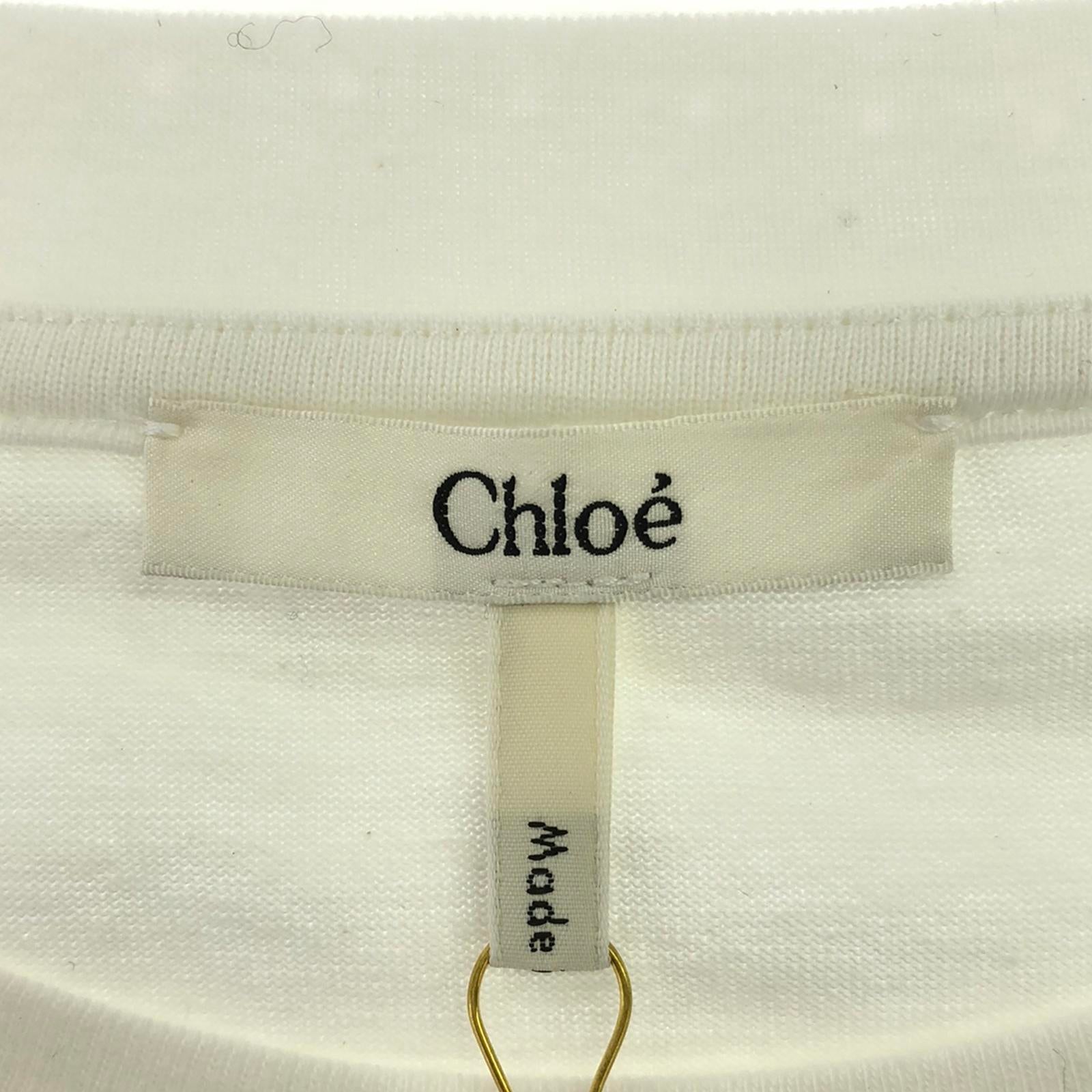 Chloe Cotton Short Sleeve T-Shirt White