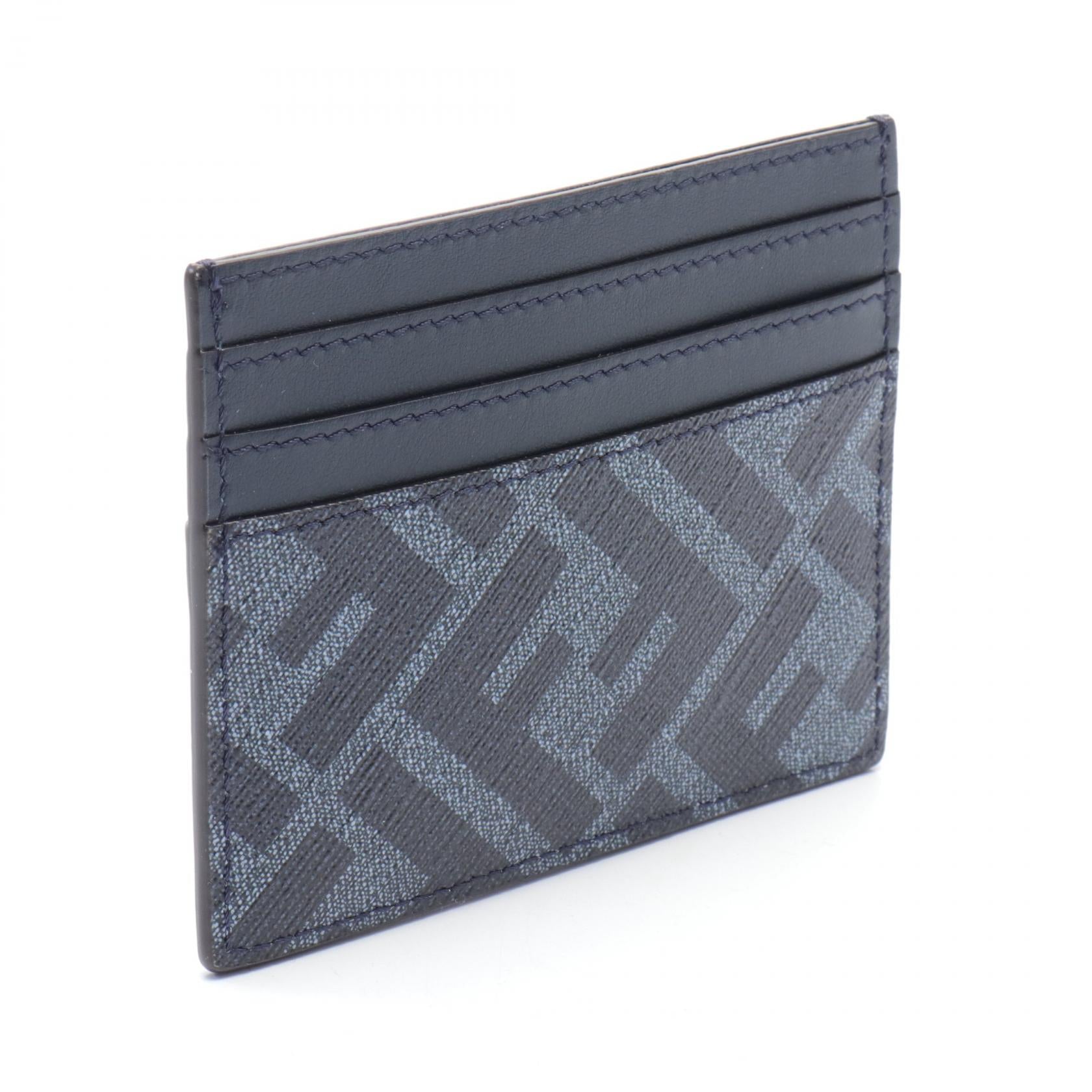 Fendi Diagonal Card Case Canvas Card Case 7M0164 in Excellent Condition