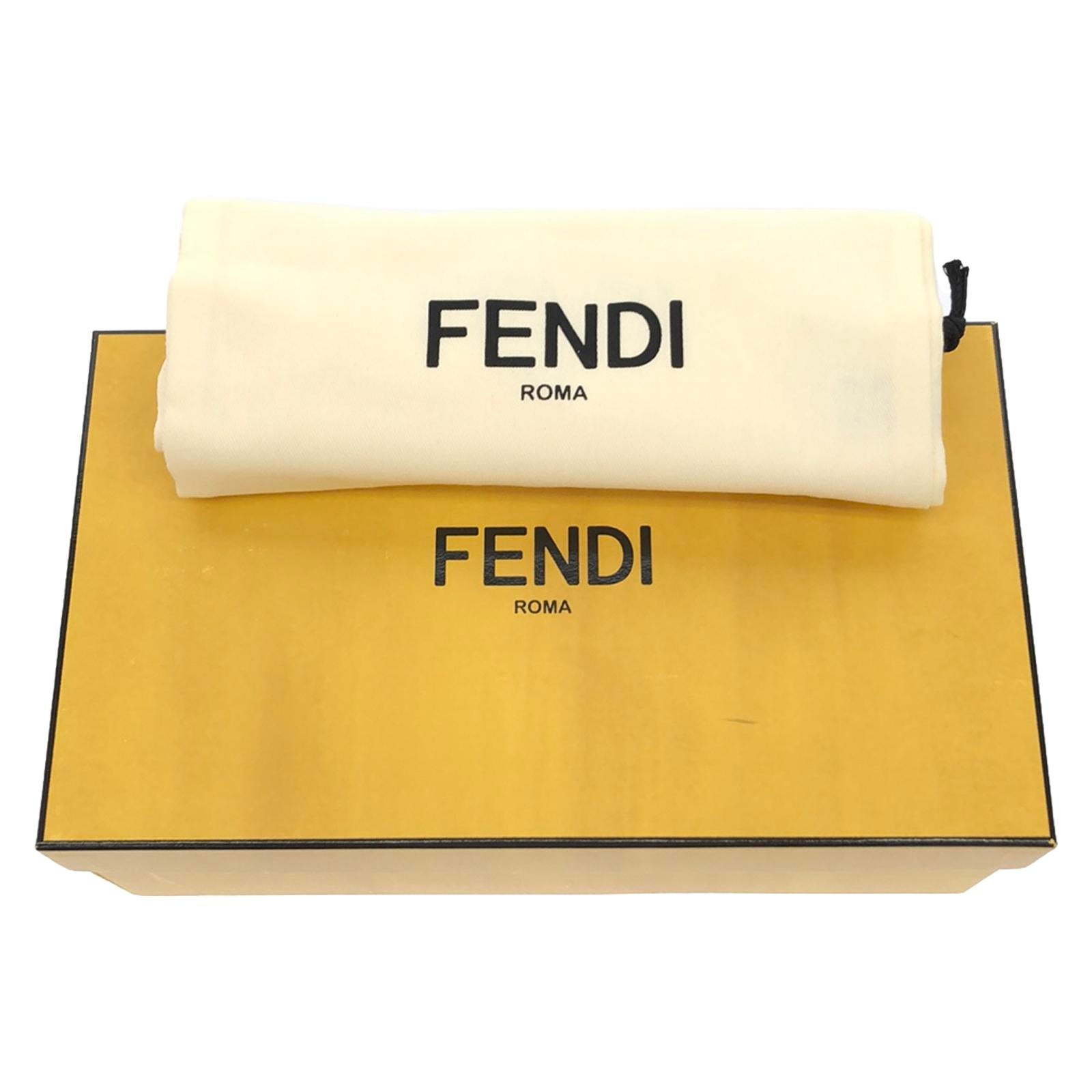 Fendi Shearling Sandals Blue Women