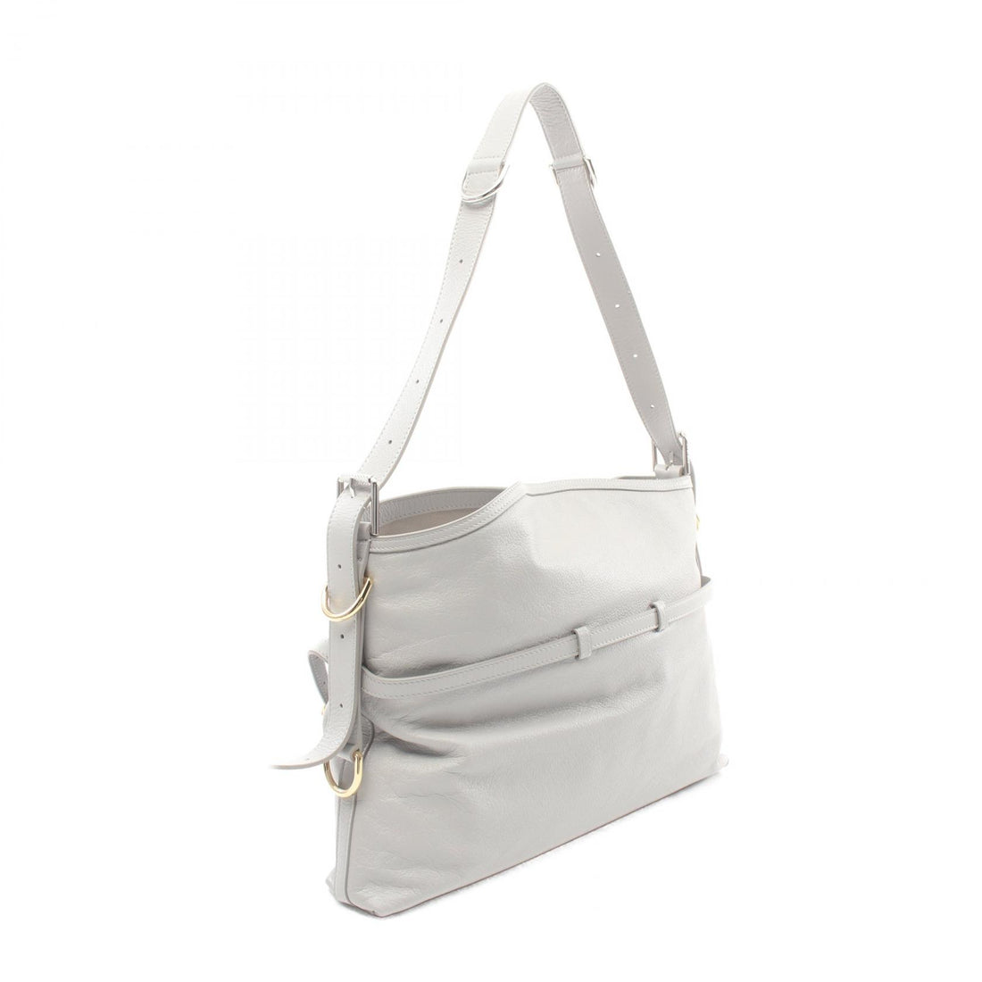 Givenchy VOYOU Leather Shoulder Bag Gray