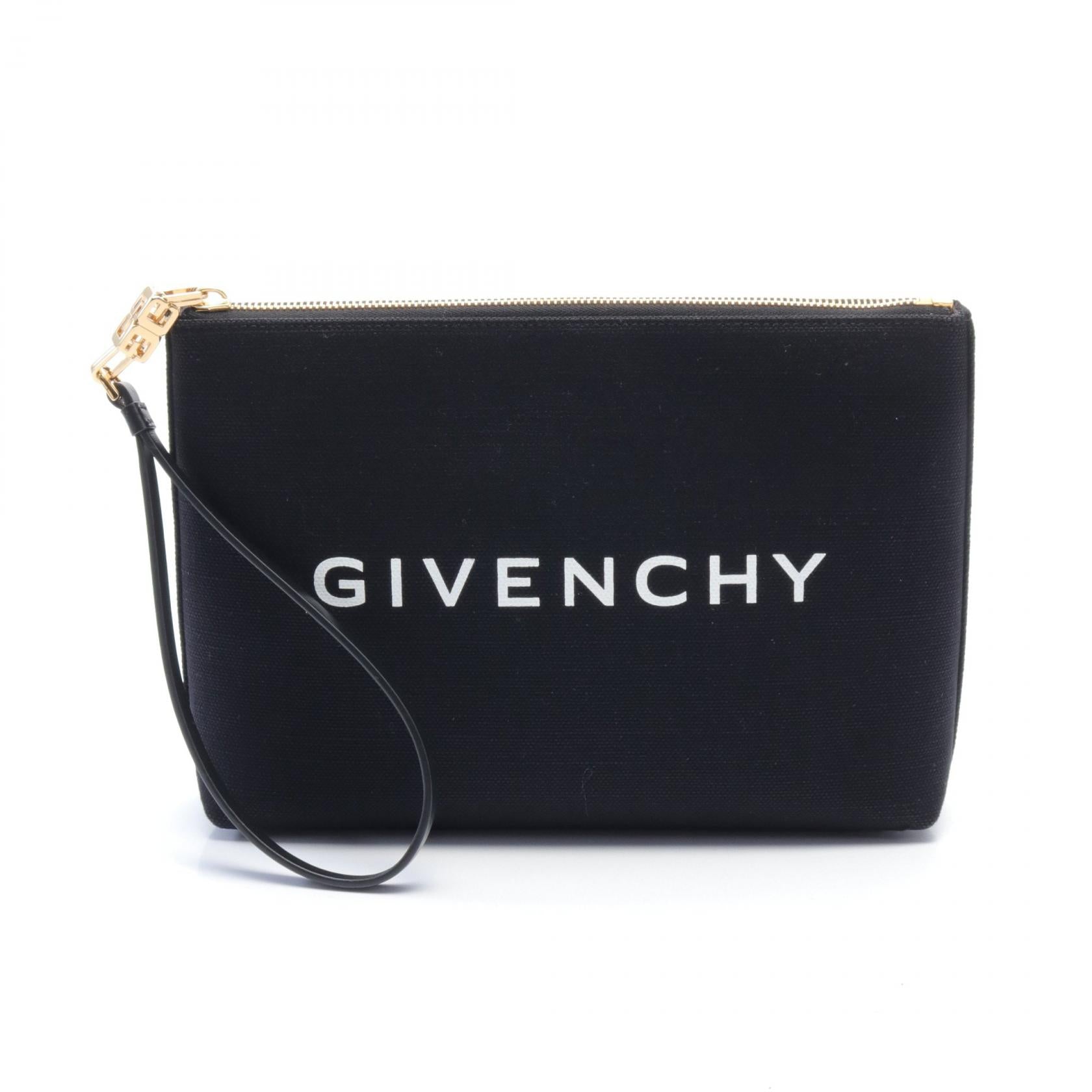 Givenchy Logo Canvas Clutch Bag Canvas Clutch Bag BB60KSB1F1001 in Excellent Condition