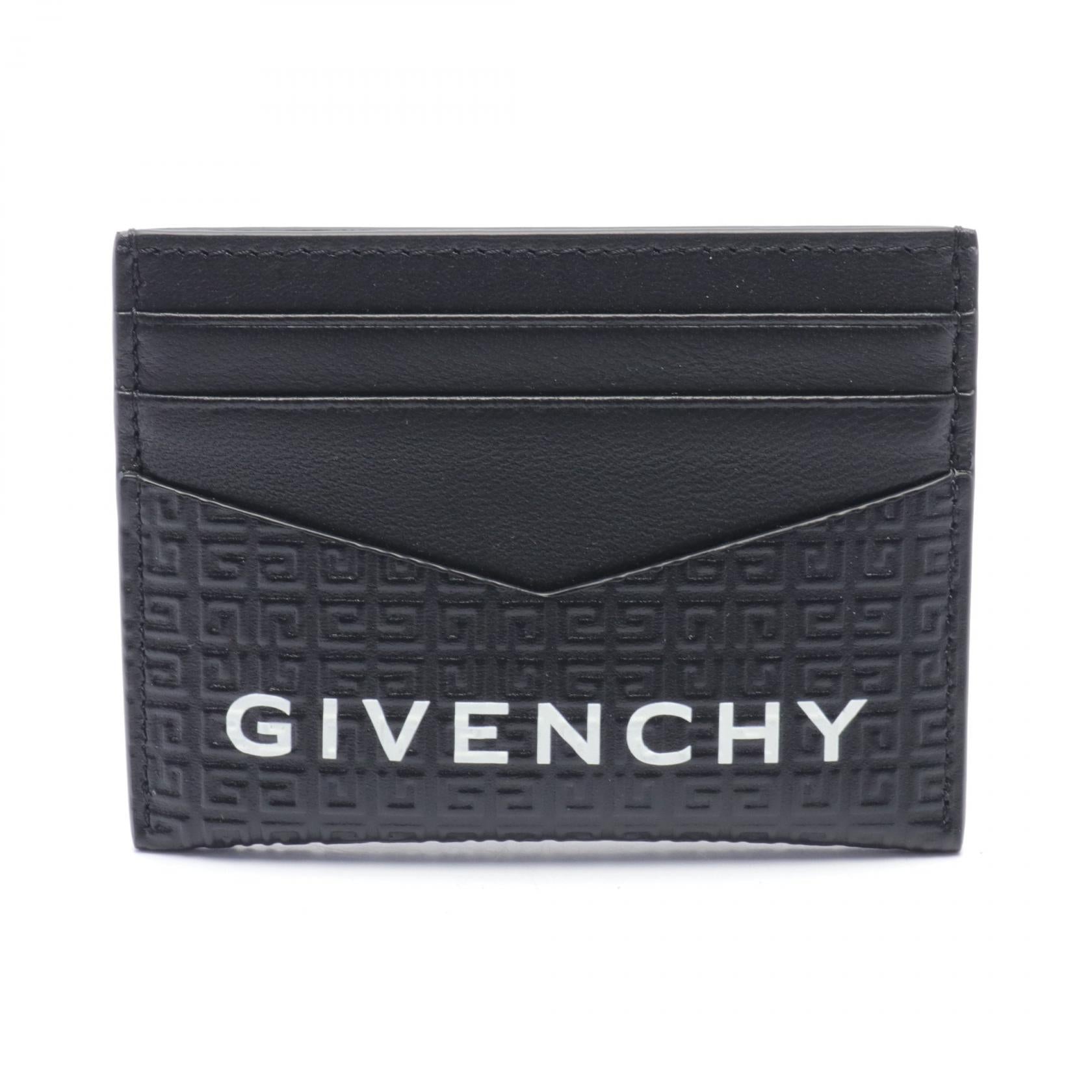 Givenchy Logo Leather Card Case Leather Card Case BK6099K1LQ001 in Great Condition