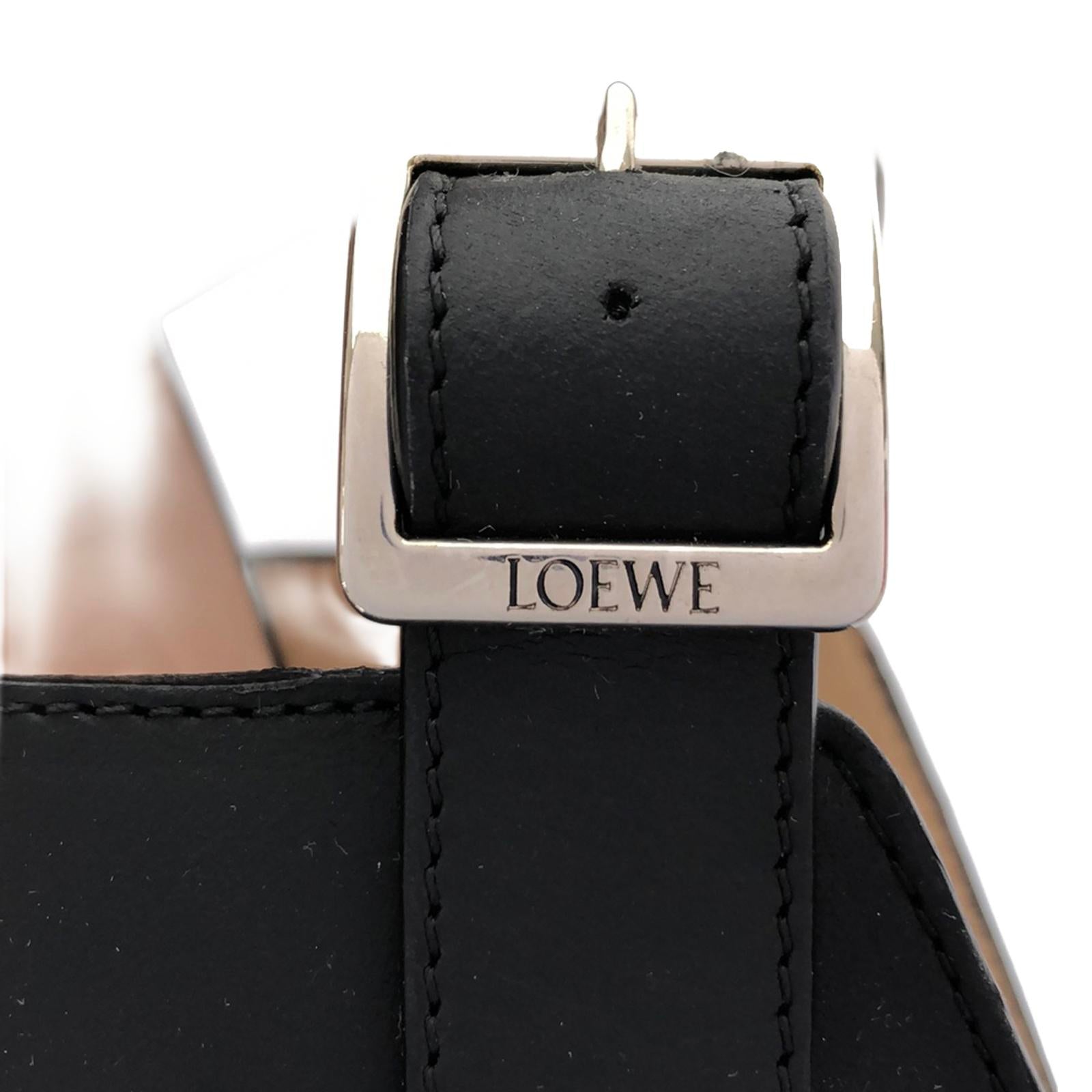 Loewe Leather Sandals Black Men