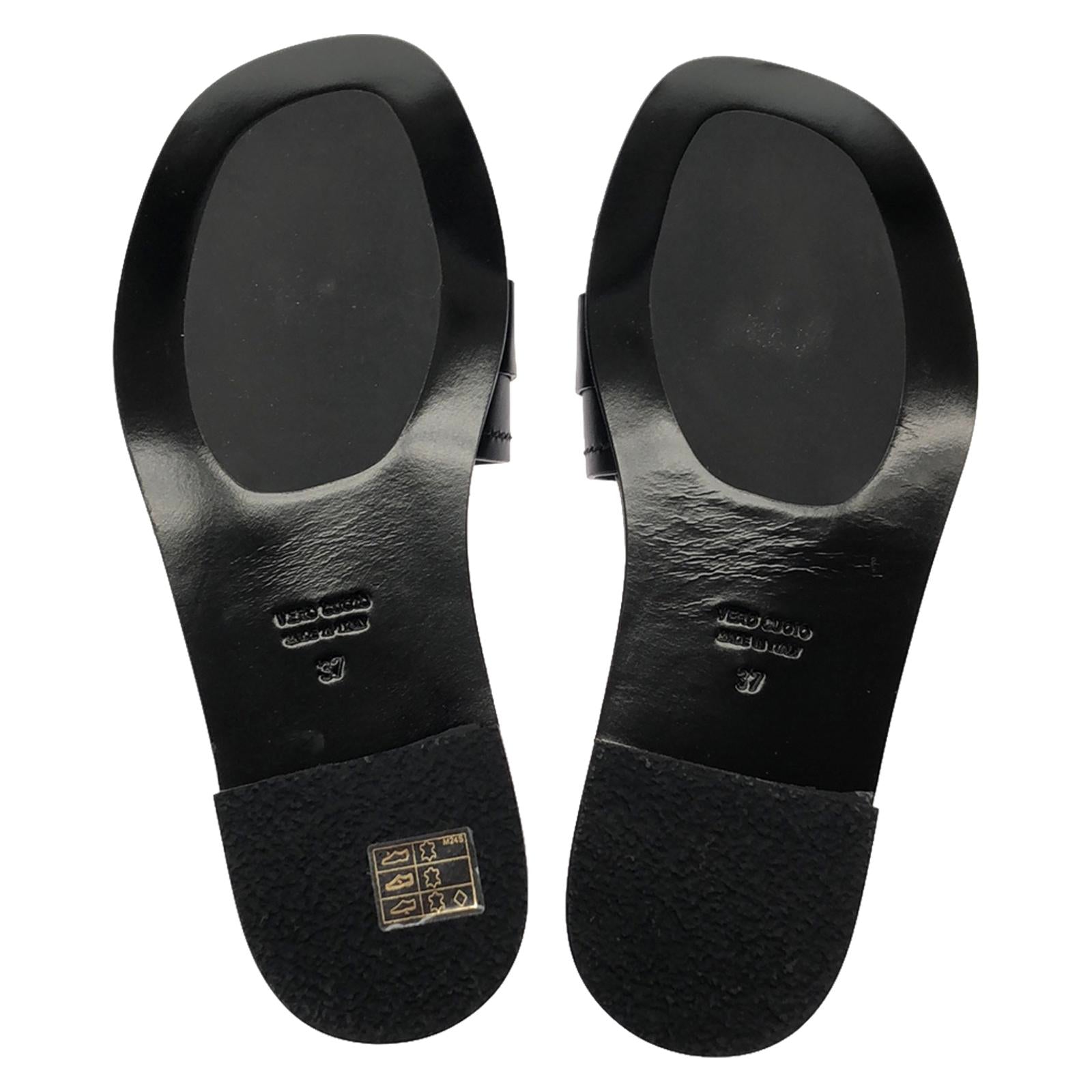 Moncler Leather Mules Black 4C00160M409799937