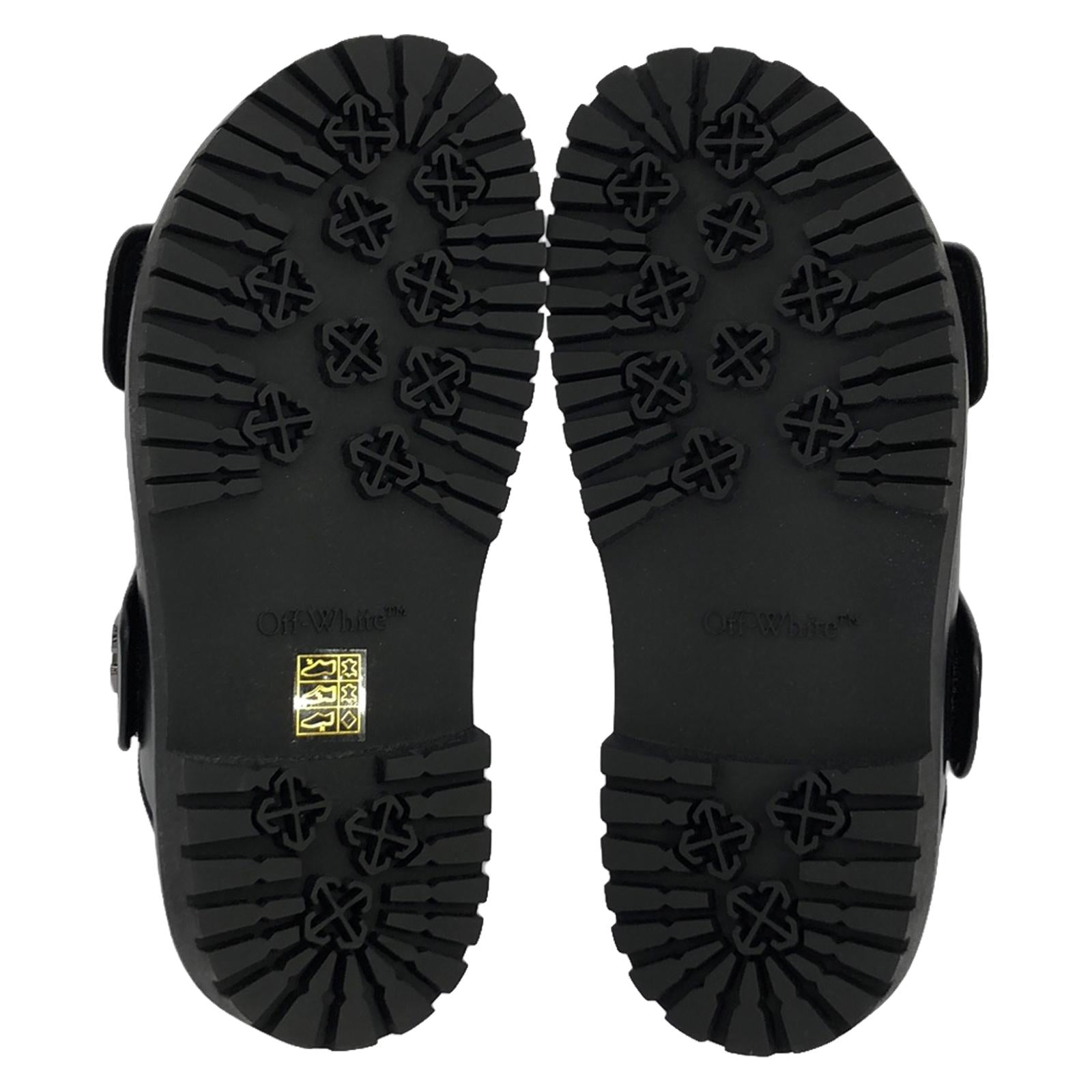 Off-White Leather Sandals Black Women