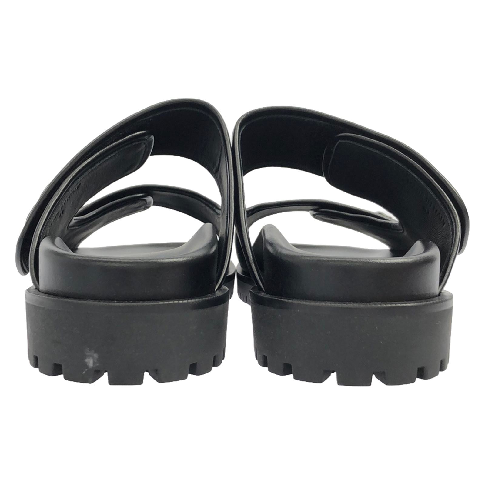 Off-White Leather Sandals Black