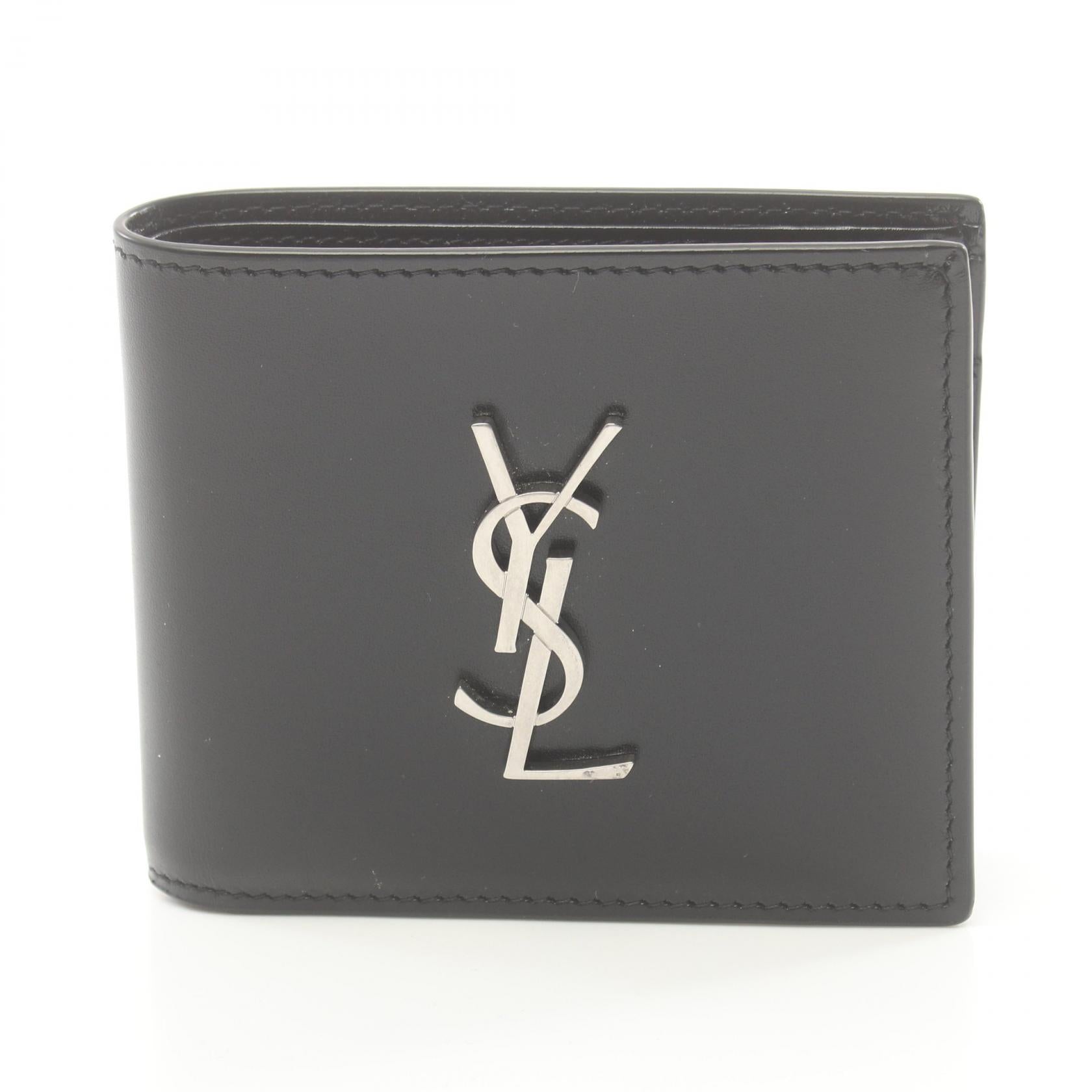 Saint Laurent Monogram Bifold Wallet Leather