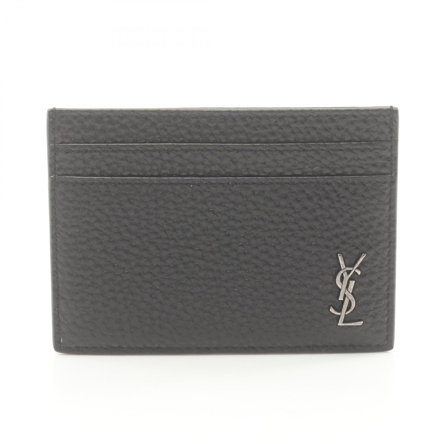 Saint Laurent Tiny Cassandra Leather Card Case