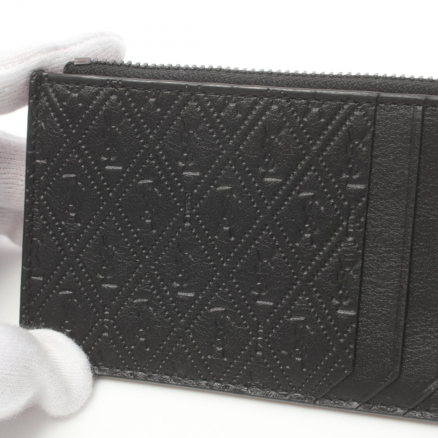 Yves Saint Laurent Leather Monogram Coin Case