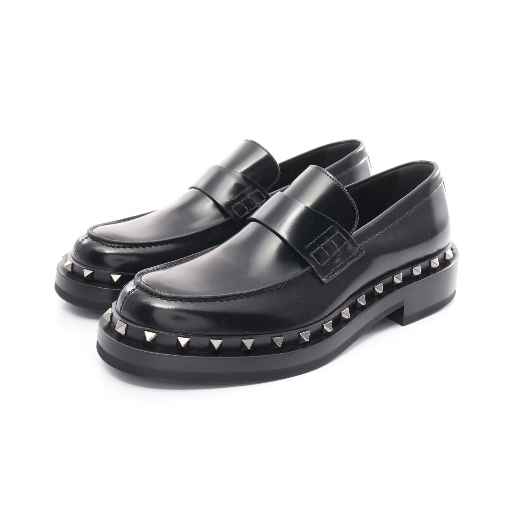 Valentino Leather Loafers Black Men