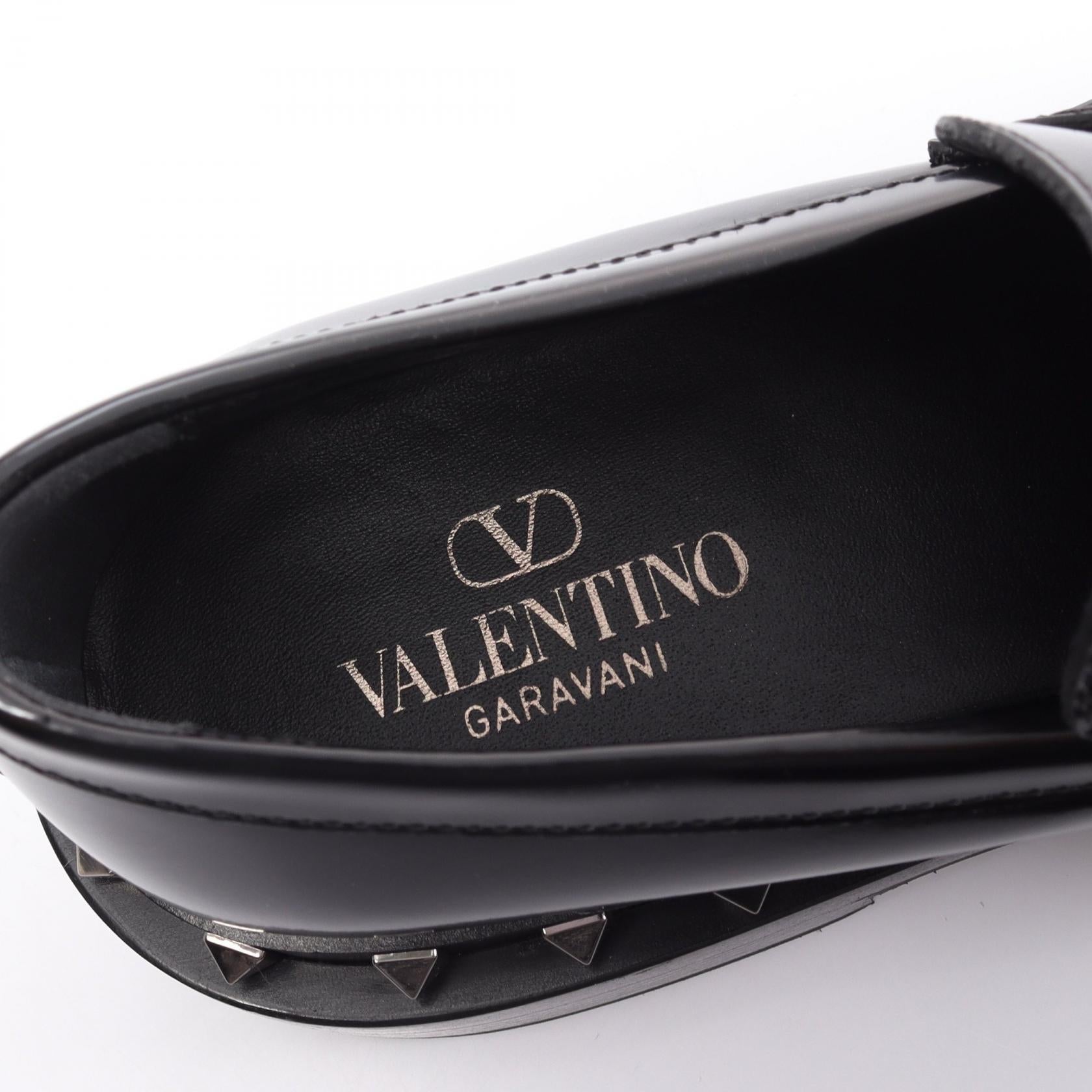 Valentino Leather Loafers Black Men